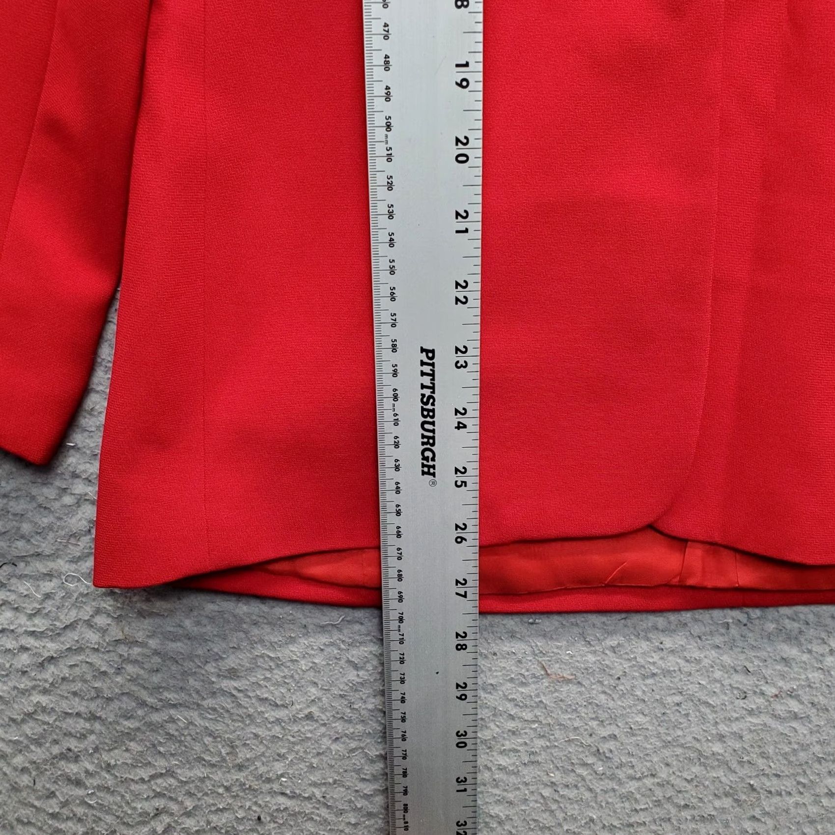 Kasper Kasper A.S.L. Blazer Jacket Womens Petites 6P Red Formal Long Sleeve Button Front Blazer Jacket Womens Size 6P Red Formal Long Sleeve Button Front Size M / US 6-8 / IT 42-44 - 3 Thumbnail