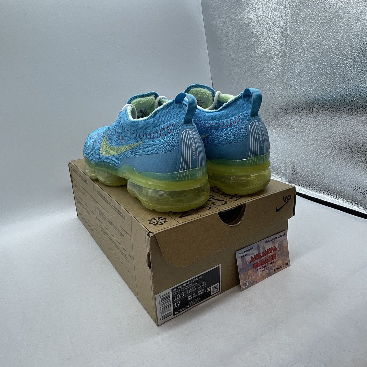 Nike Air vapormax 2023 Baltic blue Size US 10.5 / EU 43-44 - 4 Thumbnail