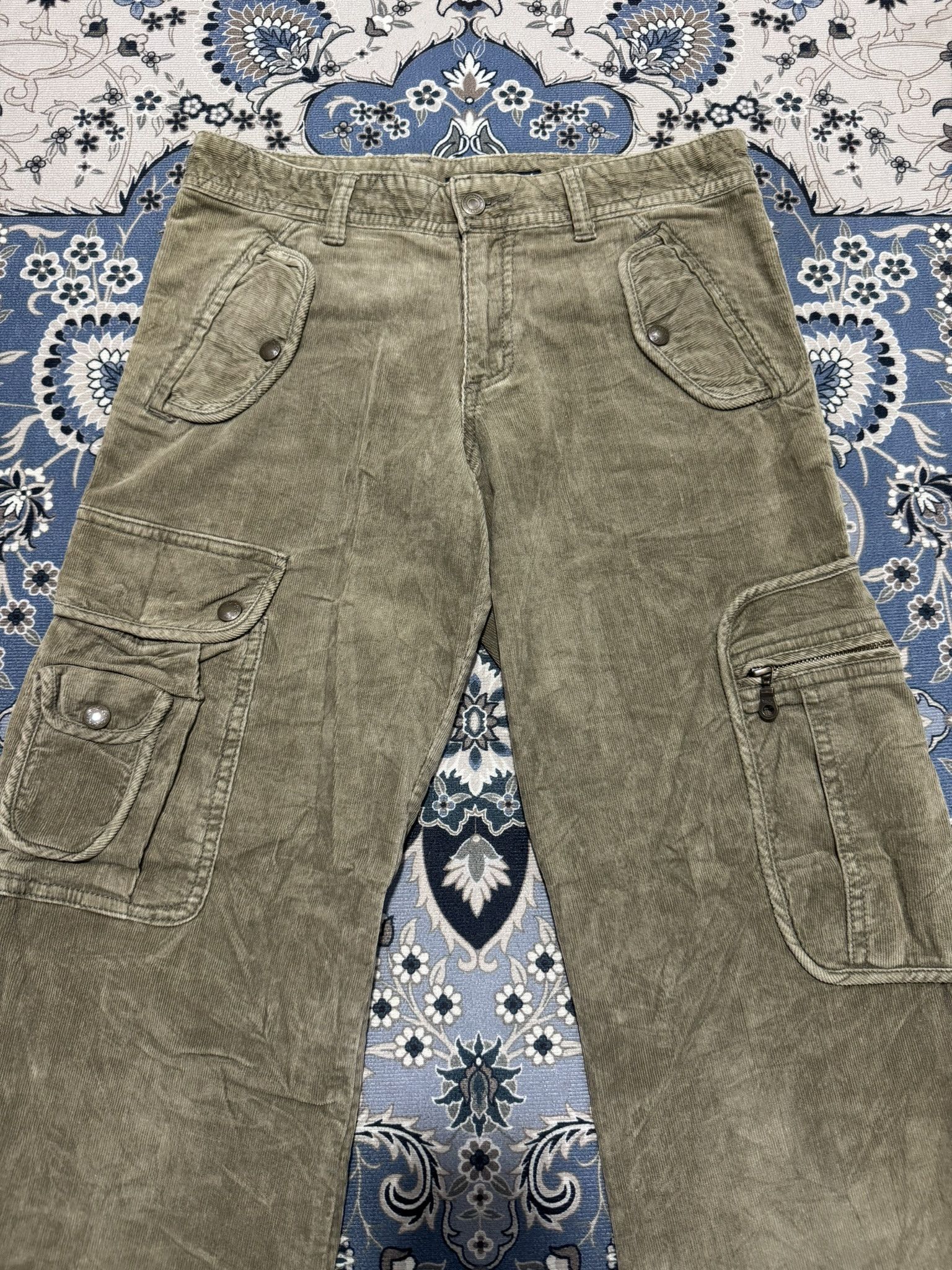 Beauty Beast × If Six Was Nine × Japanese Brand Japanese Brand Appena Due Corduroy Tactical Cargo Pants Size US 30 / EU 46 - 3 Thumbnail