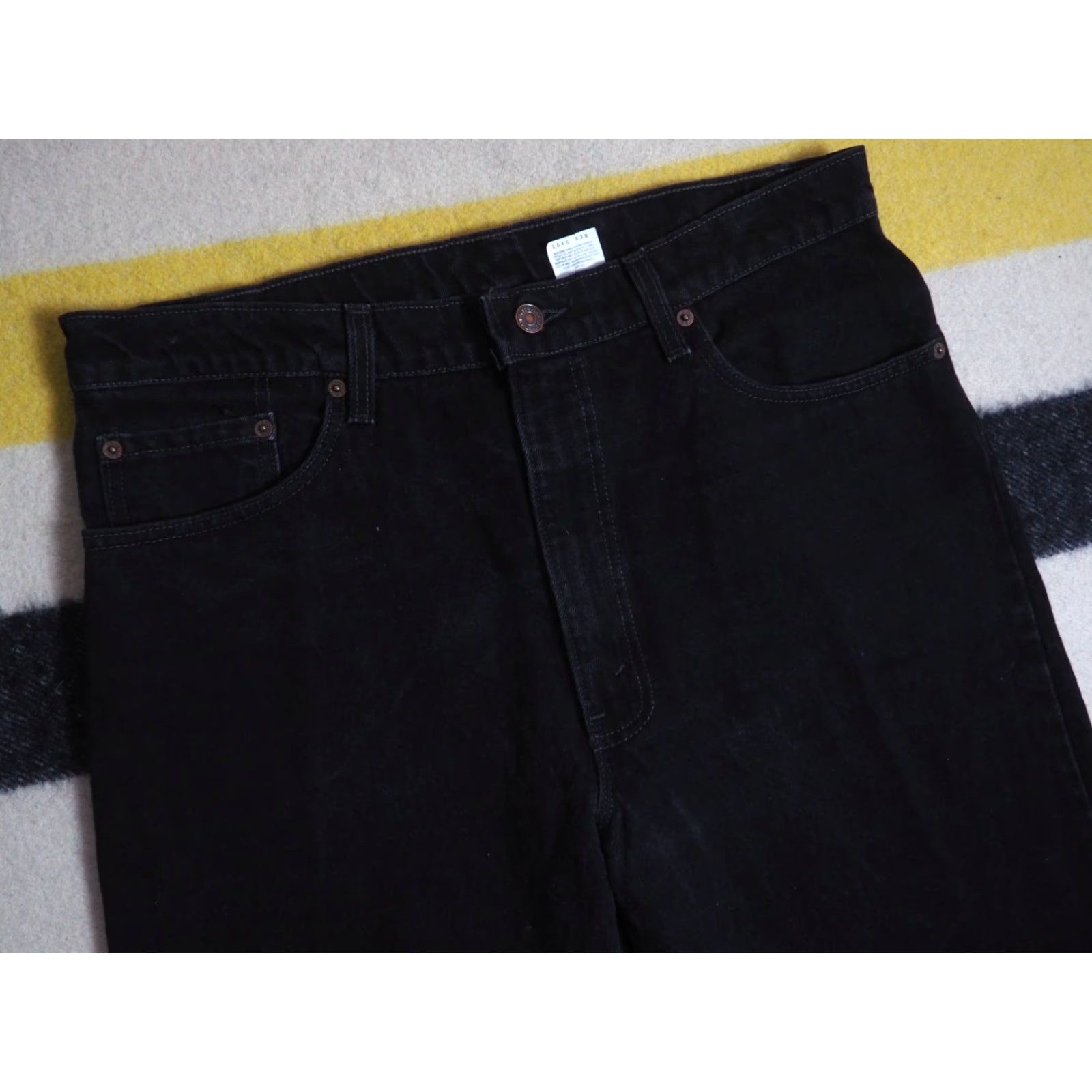 Levi's VINTAGE Levi's 550 Relaxed Black Denim Jeans 38x32 Mens USA Made 90s Grunge Jeans Pants Men Size US 38 / EU 54 - 3 Thumbnail