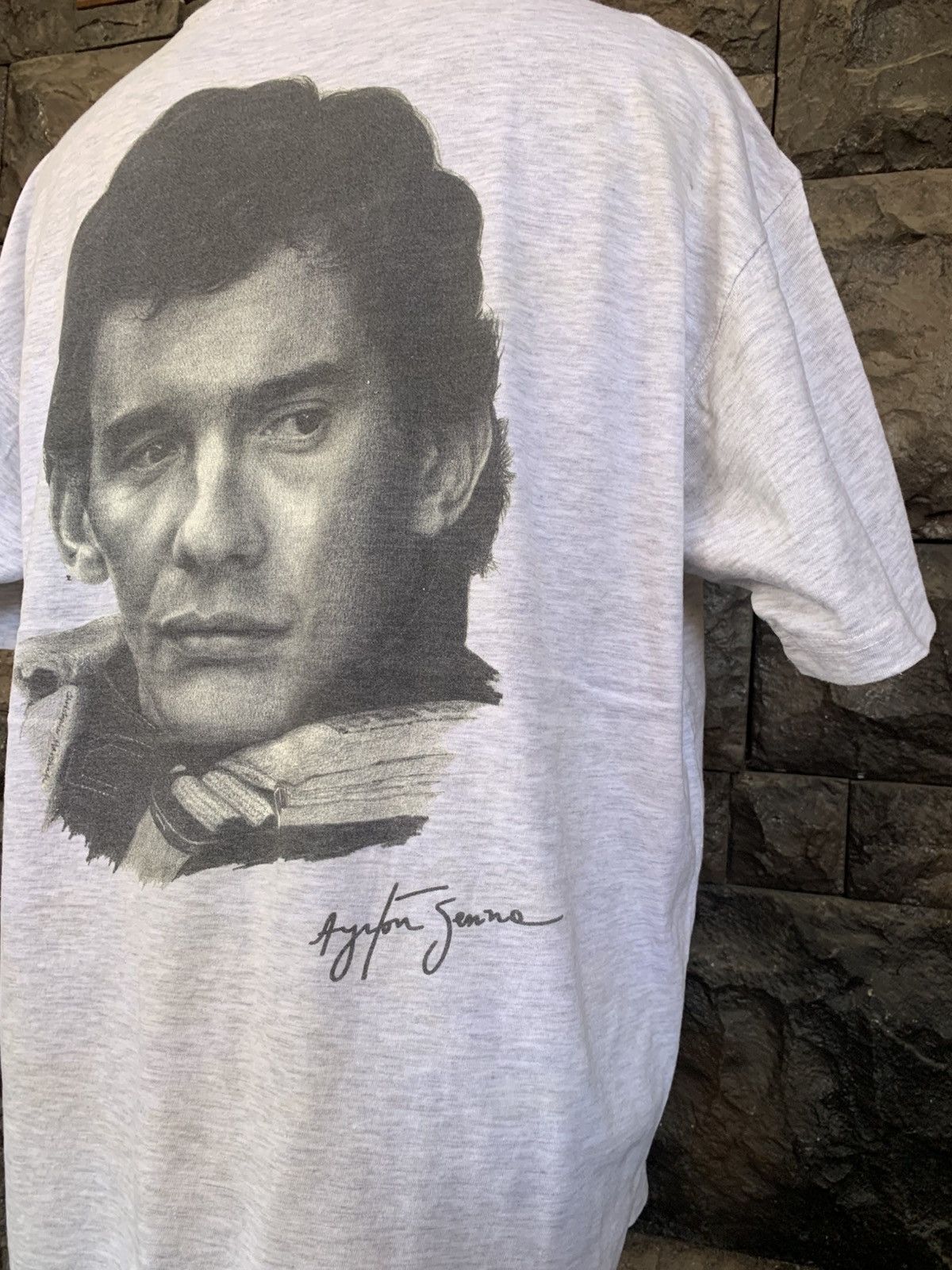 Formula 1 Vintage 90s Ayrton Senna F1 World Drivers Championship Tees Size US XL / EU 56 / 4 - 3 Thumbnail