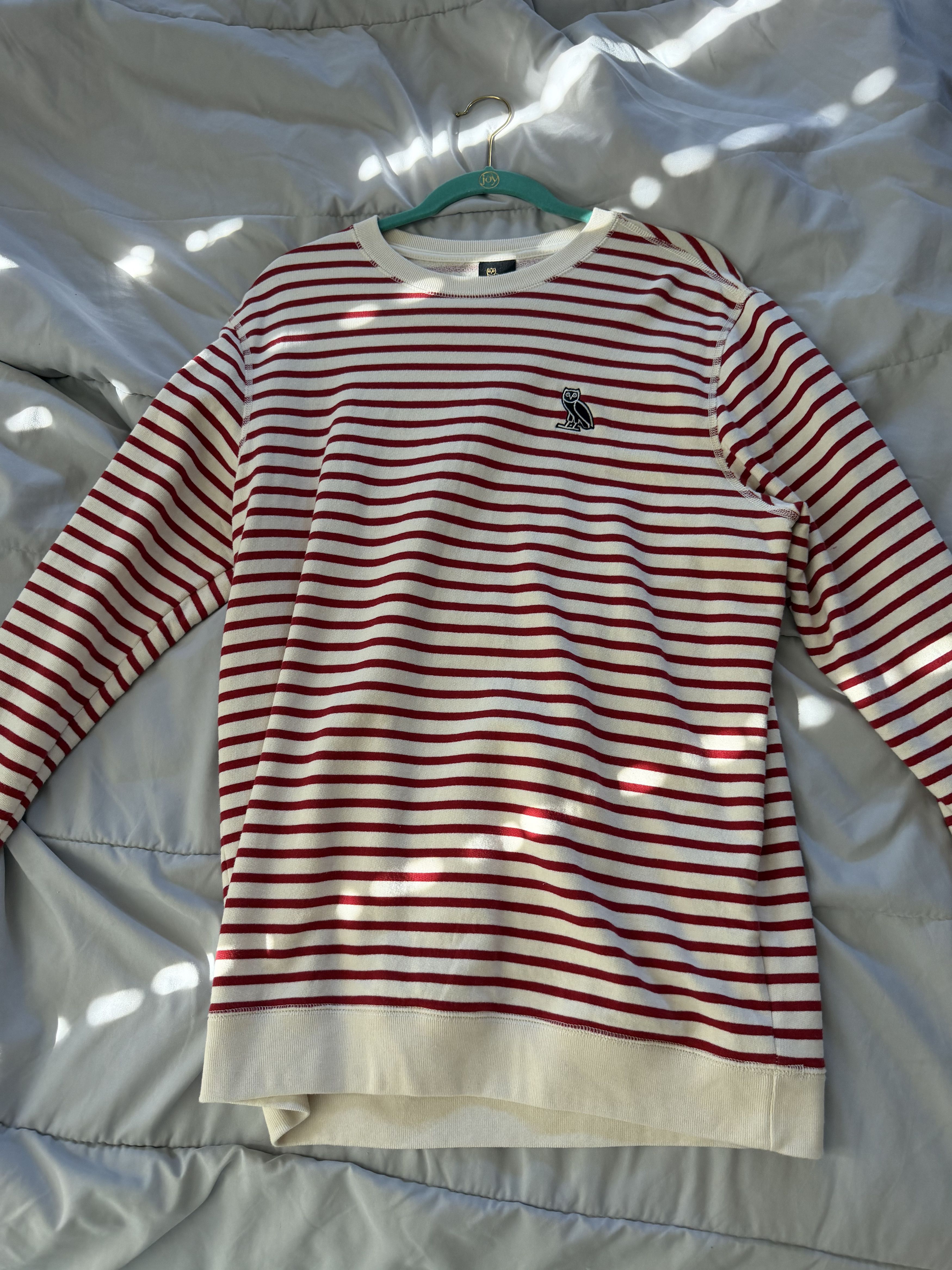 October's Very Own OVO Classic Logo Striped Crewneck Size Small Size US M / EU 48-50 / 2 - 1 Thumbnail