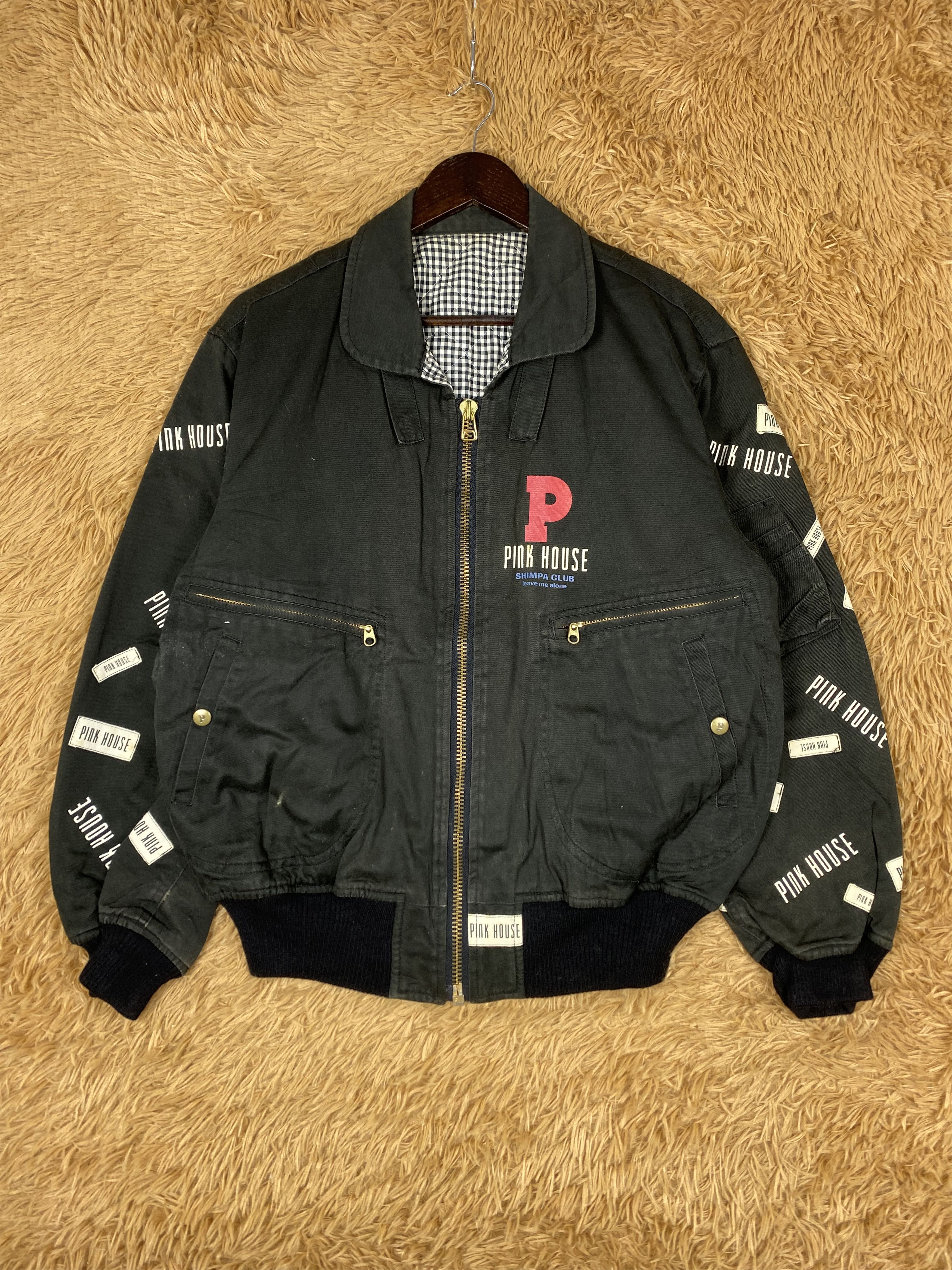 Pink House Vintage Pink House Bombers Jacket DJ0931 Size US L / EU 52-54 / 3 - 1 Thumbnail