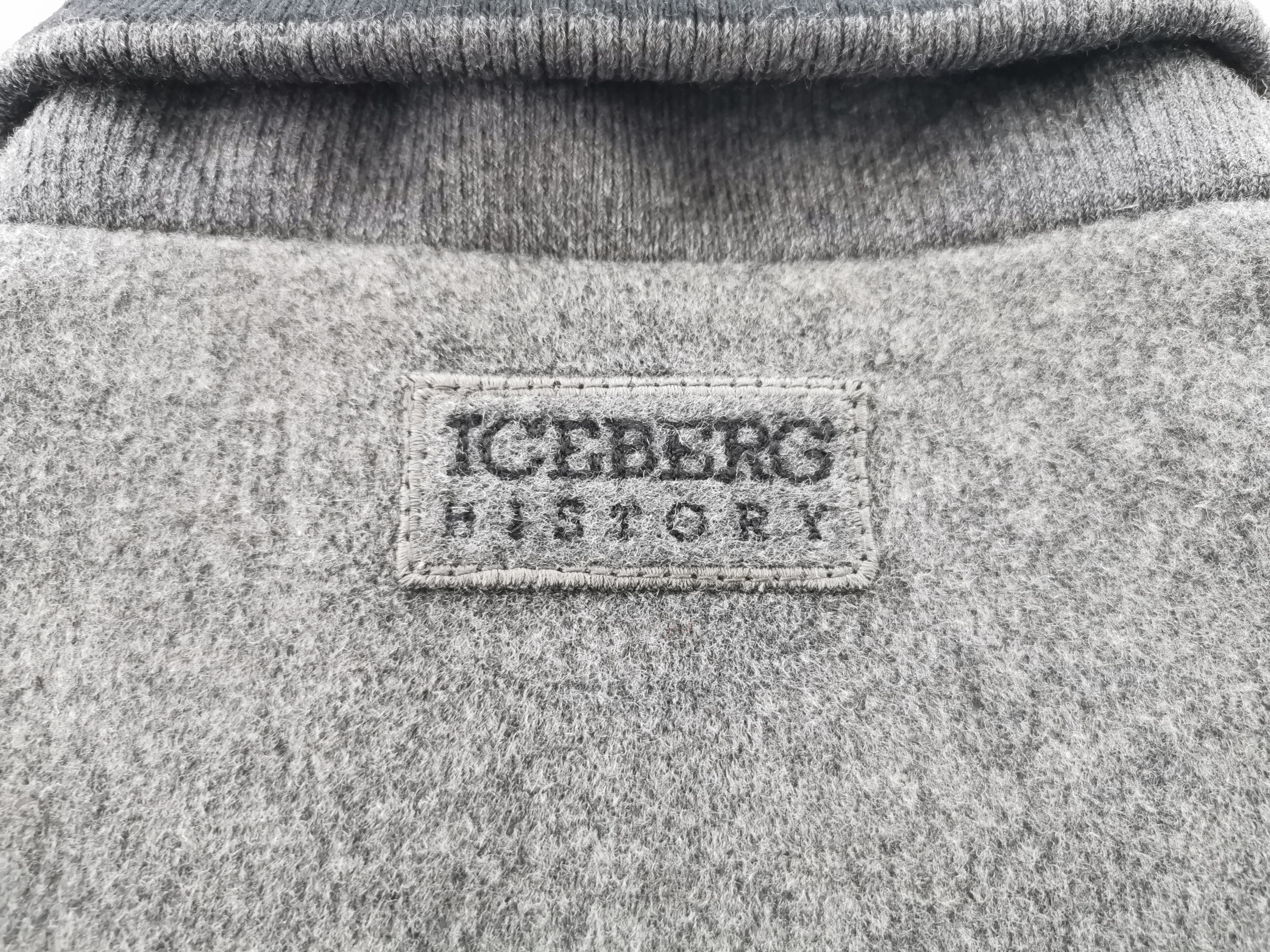 Iceberg Vintage 90's Iceberg Gilmar Goofy NOS Wool Leather Jacket Size US L / EU 52-54 / 3 - 6 Thumbnail