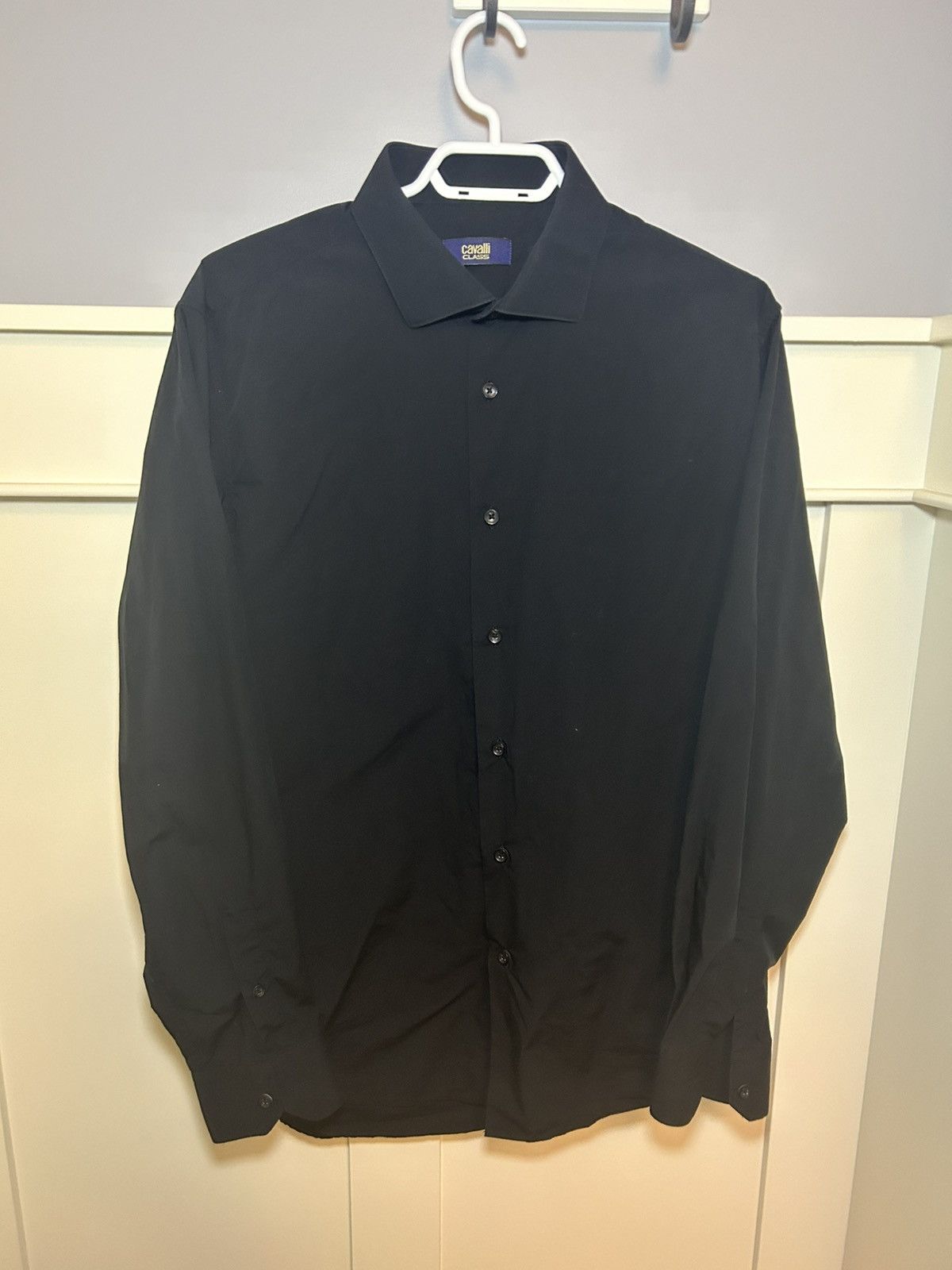 Designer × Just Cavalli × Roberto Cavalli Cavalli Class Longsleeve button up shirt Size US XL / EU 56 / 4 - 1 Thumbnail