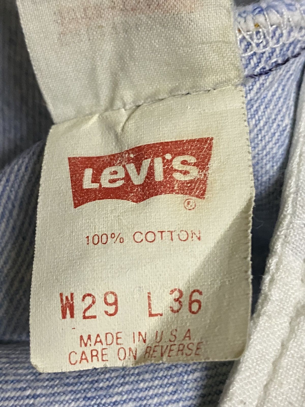 Levi's Vintage Clothing Vintage Levis501 90s Blue Faded Wash Loose Jeans Size US 28 / EU 44 - 12 Thumbnail