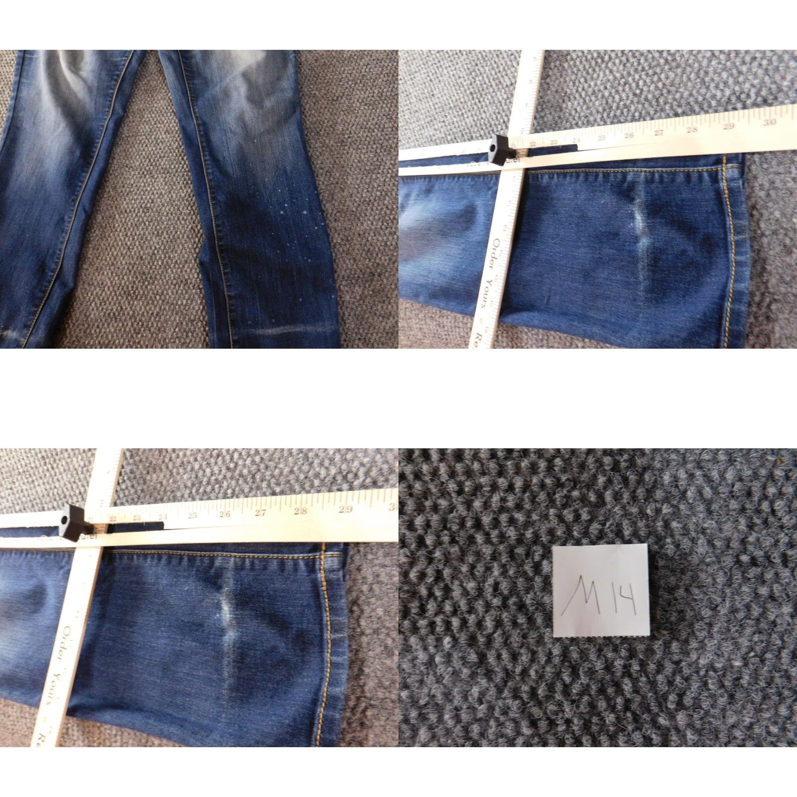 Tommy Hilfiger Tommy Hilfiger Womens Jeans 12 Blue Low Rise Skinny Modern Fit Denim Regular Size 34" / US 12 / IT 48 - 8 Thumbnail