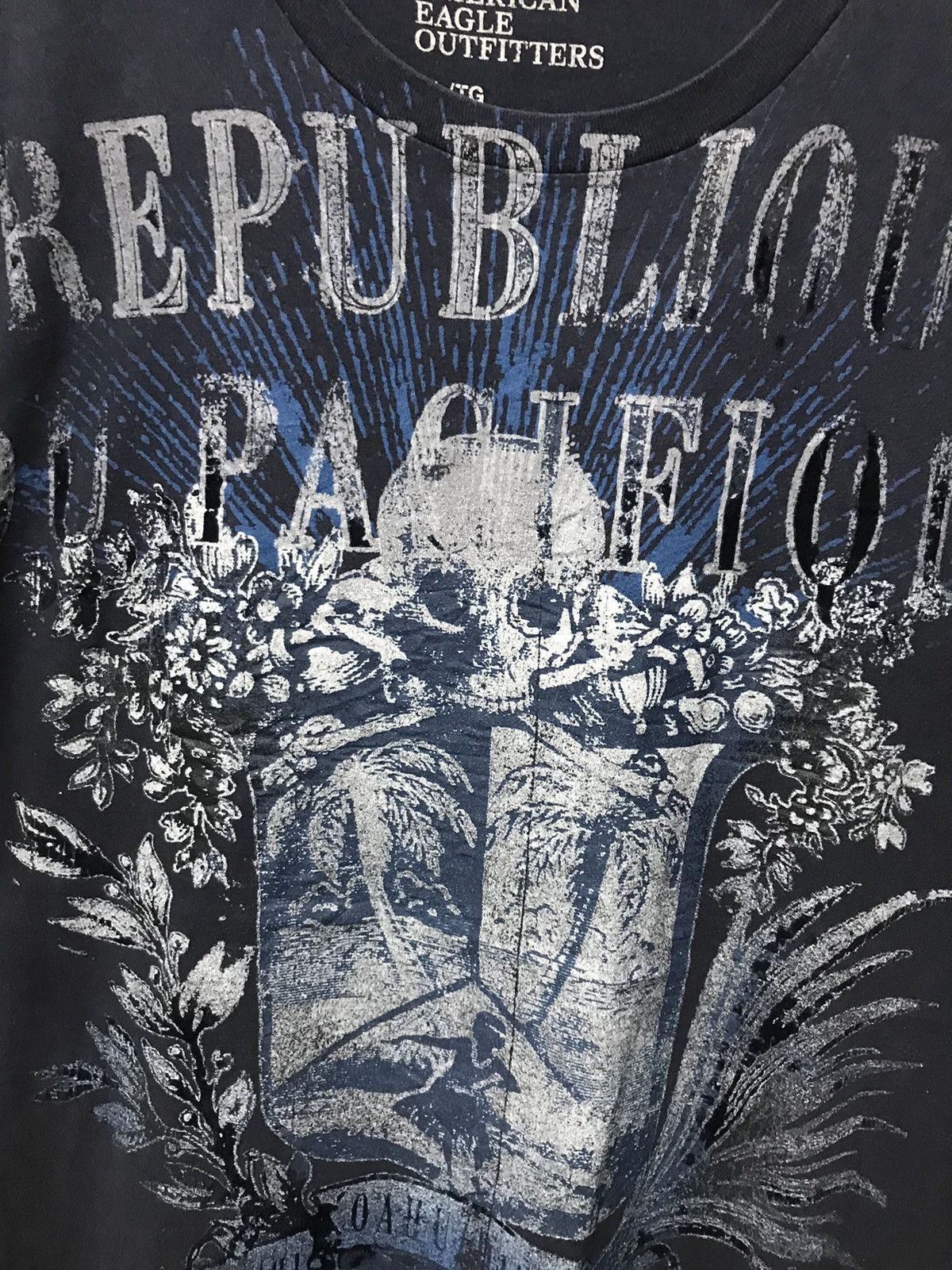 Affliction × American Eagle Outfitters × Southpole American Eagle Affliction Skull Y2K Graphic Tee Size US XL / EU 56 / 4 - 5 Thumbnail