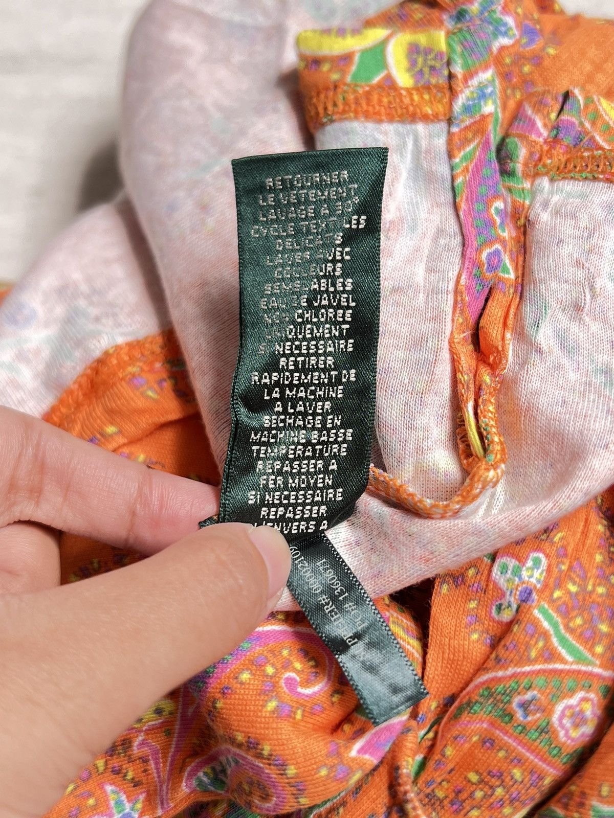 Ralph Lauren RALPH LAUREN Paisley Bandana Motive Orange T-shirt Size US XS / EU 42 / 0 - 8 Thumbnail