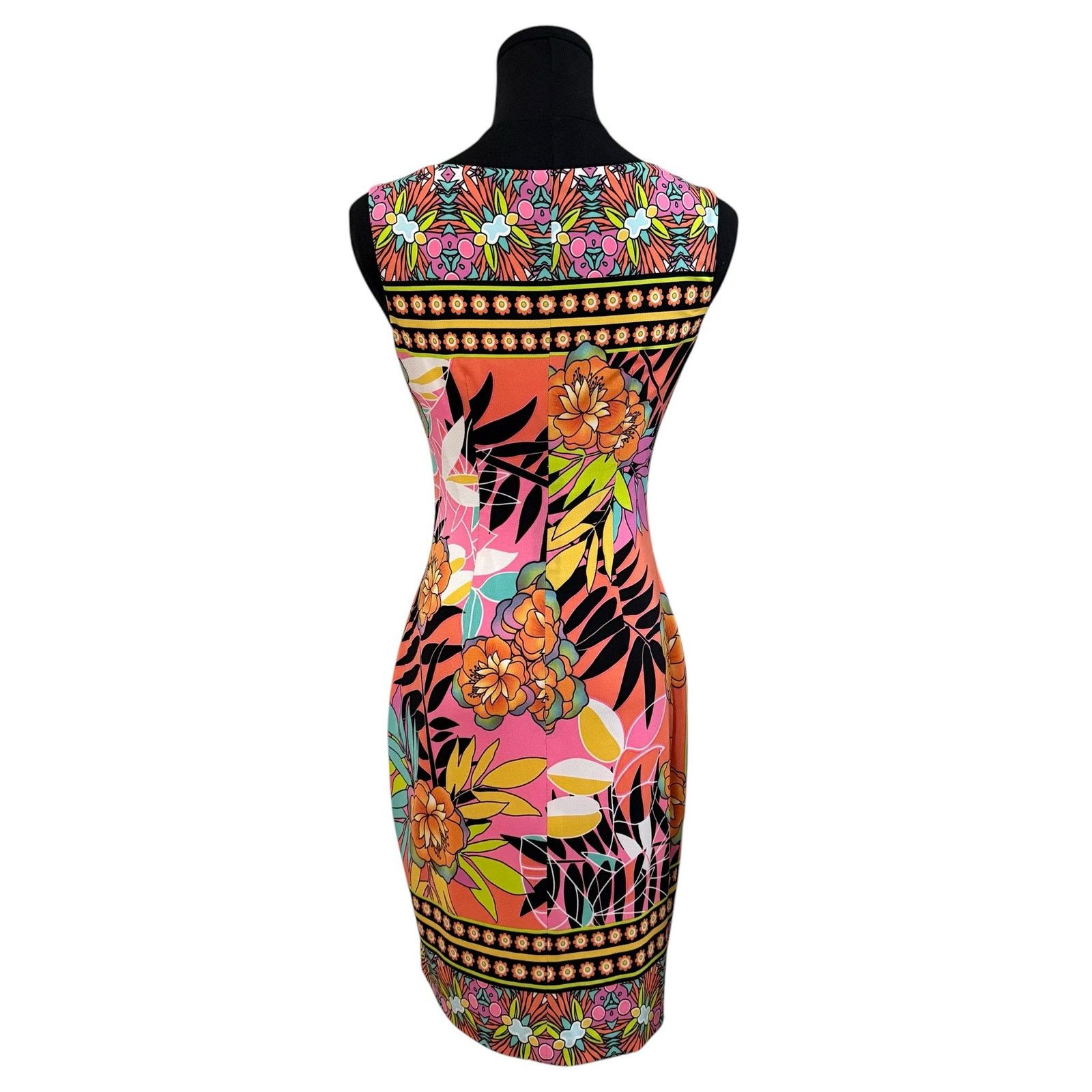 Other Cache Sleeveless Mini Dress Sheath Floral Pattern Y2K Size 2 Size XS / US 0-2 / IT 36-38 - 6 Thumbnail