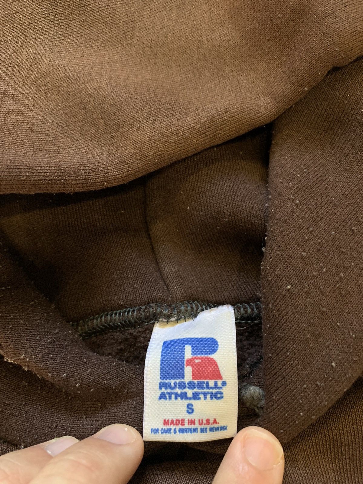 Russell Athletic Vintage 90s Mocha Russell Athletic Brown Hoodie Travis USA Size US S / EU 44-46 / 1 - 4 Thumbnail