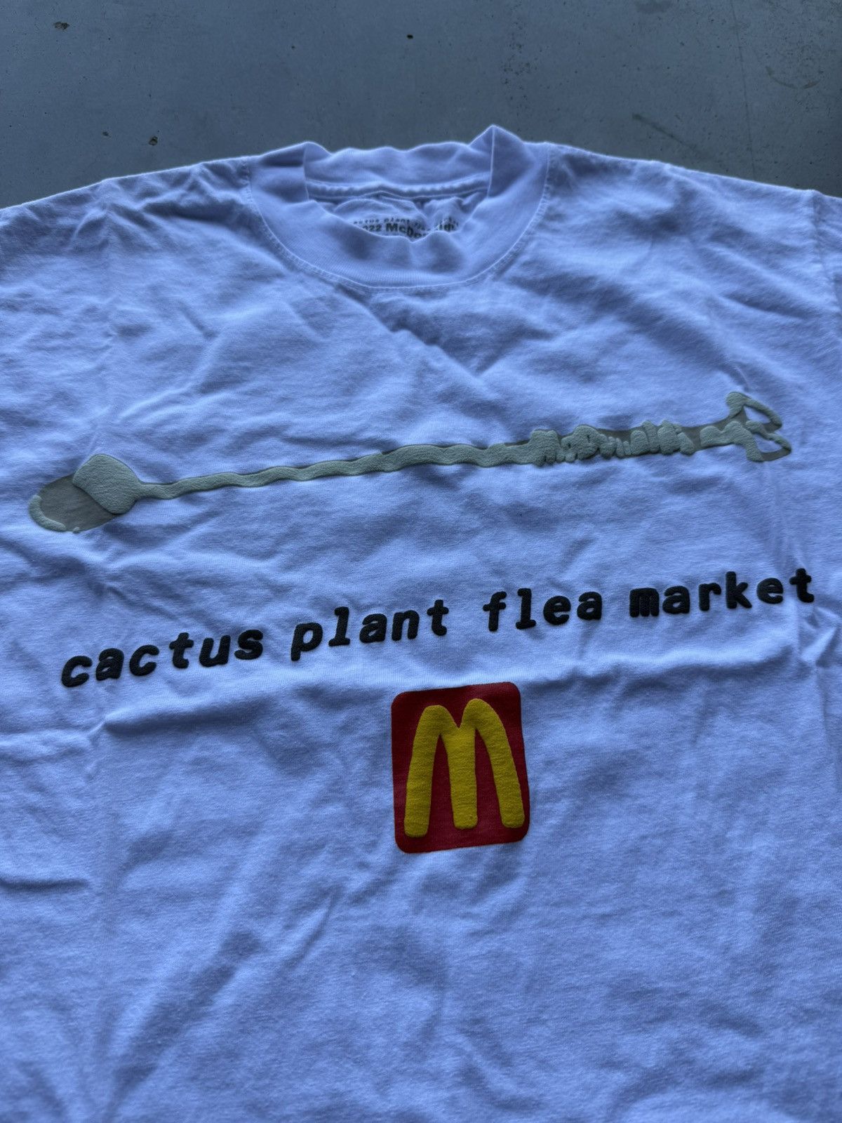 Cactus Plant Flea Market CPFM x McDonlald’s Coffee Stirrer Tee White Size US M / EU 48-50 / 2 - 2 Thumbnail