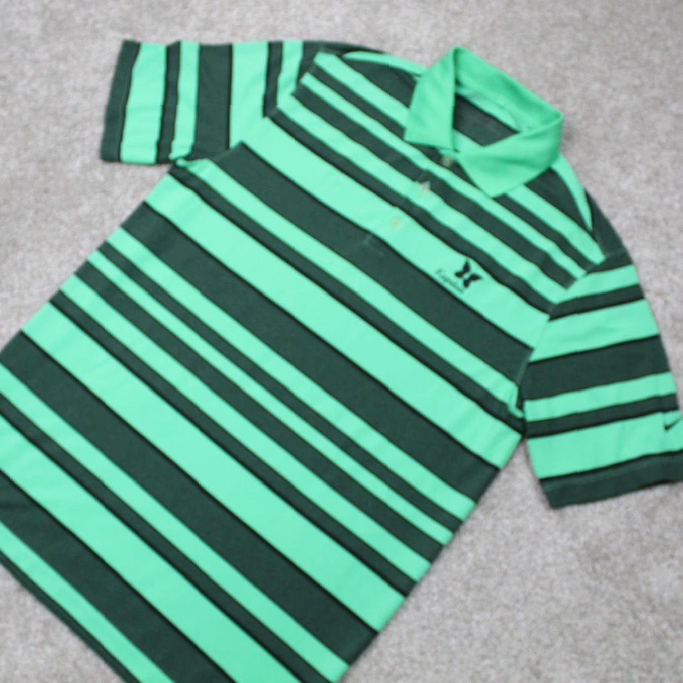 Nike Nike Golf Tour Performance Polo Shirt Mens Medium Green 100% Polyester S/S Pullover Logo Cap Kapalua Size US M / EU 48-50 / 2 - 3 Thumbnail