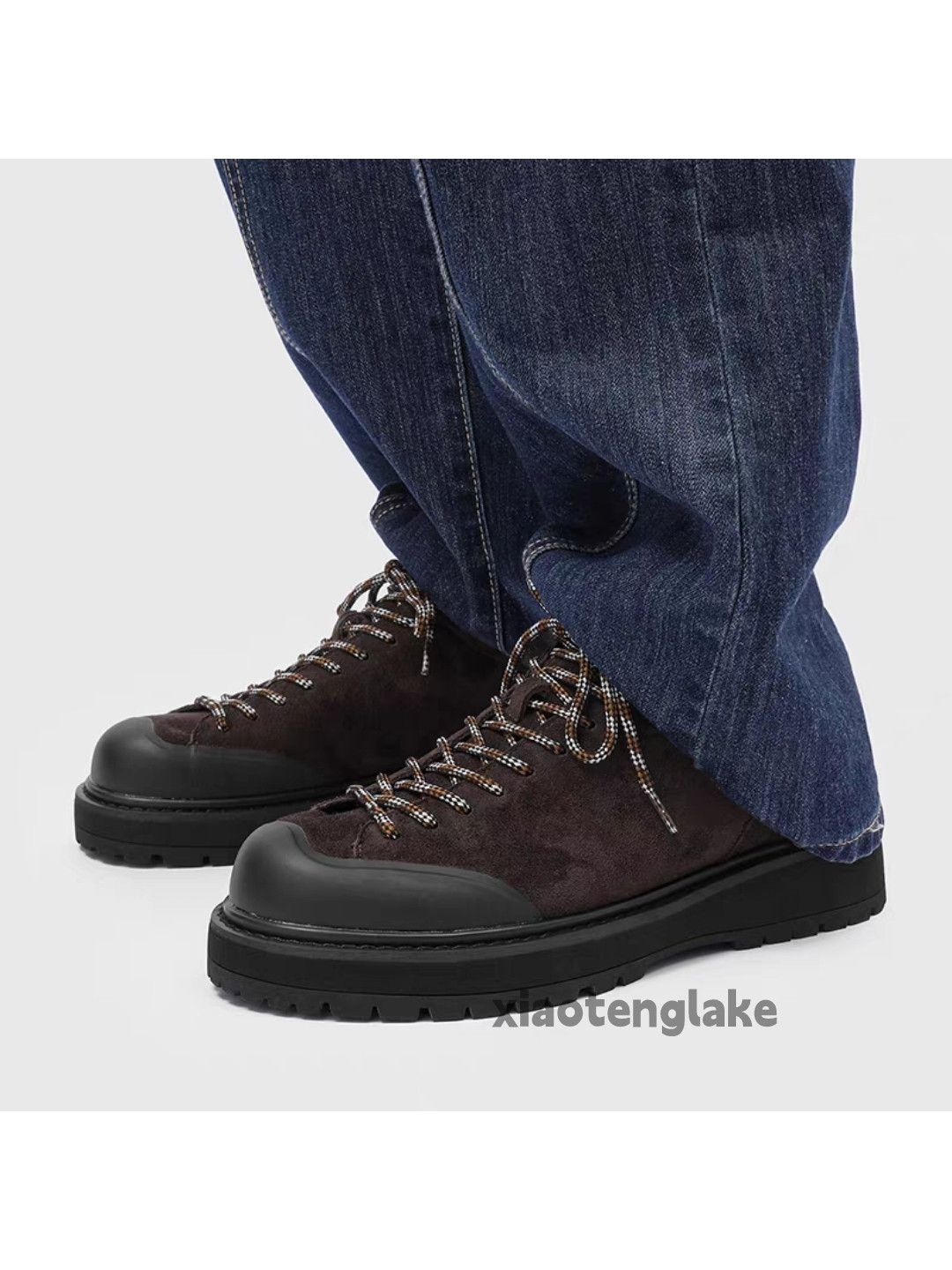 Vintage Unisex outdoor utility hiking mountain carpenter boots shoes Size US 12 / EU 45 - 4 Thumbnail