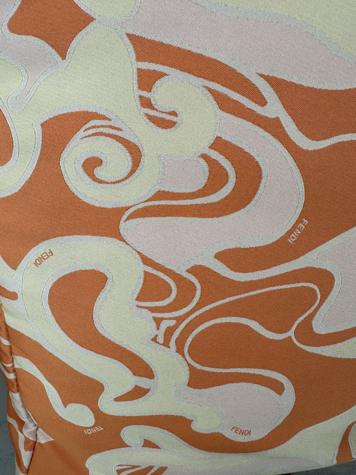 Fendi Fendi Orange Swirl Tote Size ONE SIZE - 3 Thumbnail