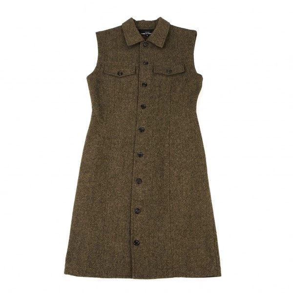 Comme des Garcons Comme des Garcons Tweed sleeveless knit dress Size M / US 6-8 / IT 42-44 - 1 Thumbnail