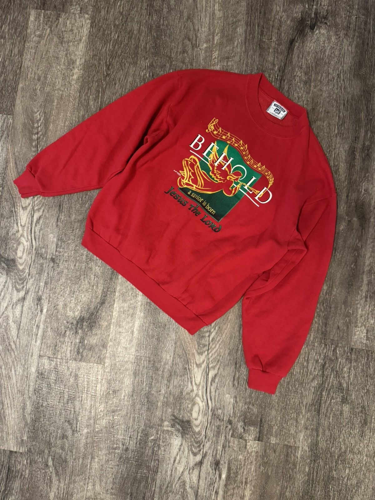 Lee Vintage 1996 Jesus the lord Crewnec Size US L / EU 52-54 / 3 - 1 Thumbnail