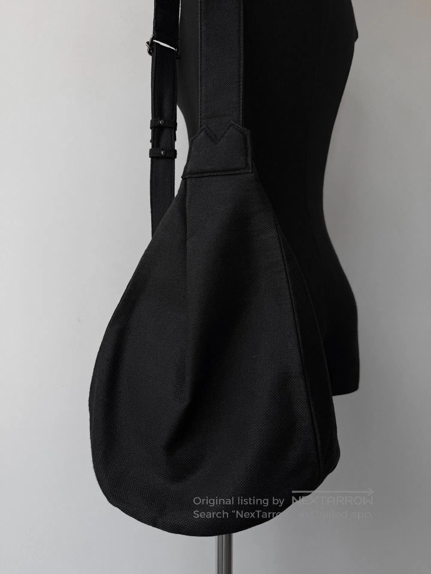 Yohji Yamamoto Yohji Yamamoto Discord Linen Drop Bag. Size ONE SIZE - 6 Thumbnail