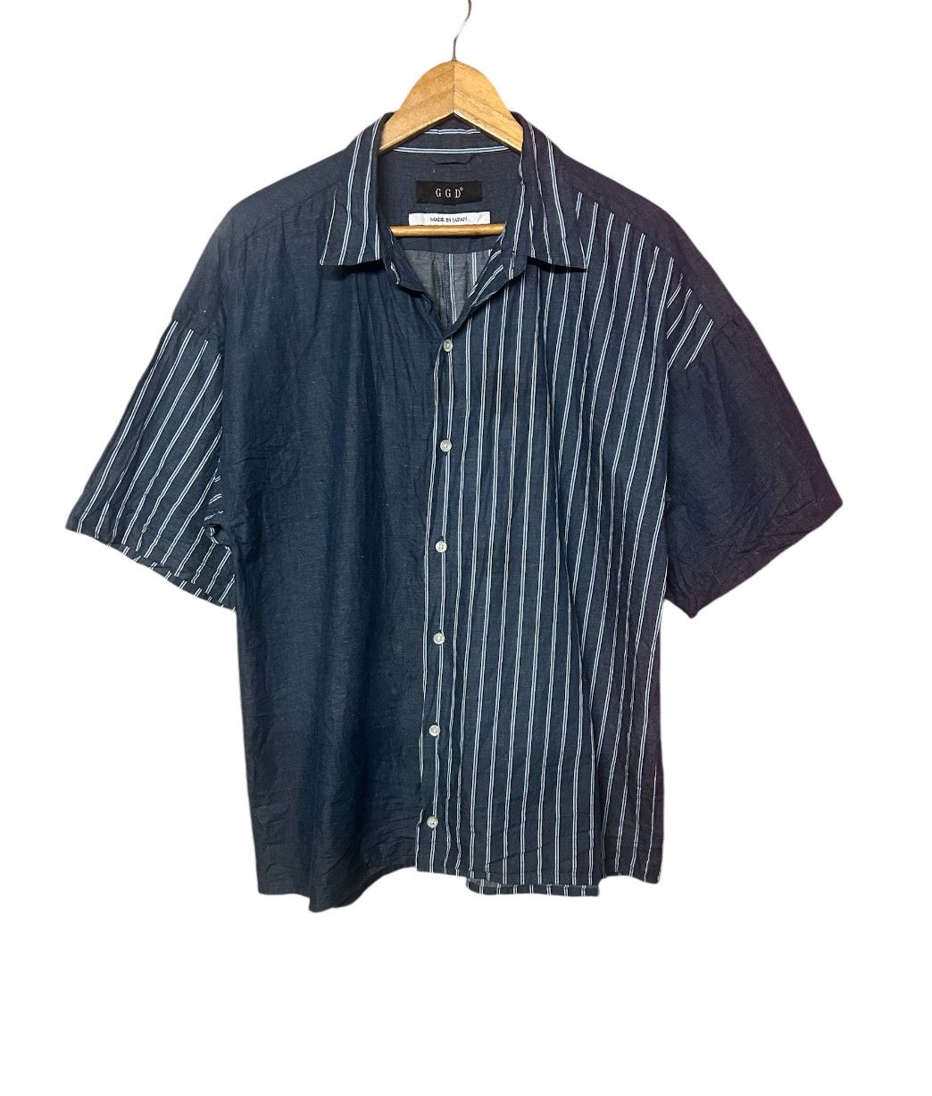 Japanese Brand Patchwork Design GGD shirt button up Grand Global Design Size US L / EU 52-54 / 3 - 1 Thumbnail