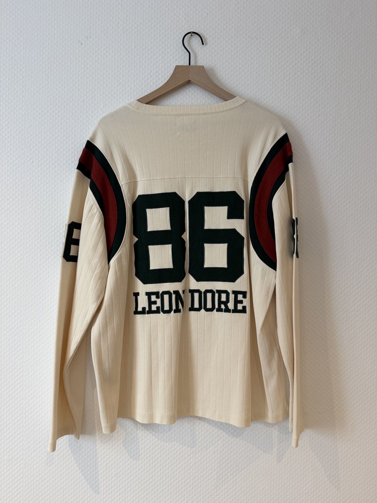 Aime Leon Dore Ribbed Football Jersey Size US XL / EU 56 / 4 - 3 Thumbnail