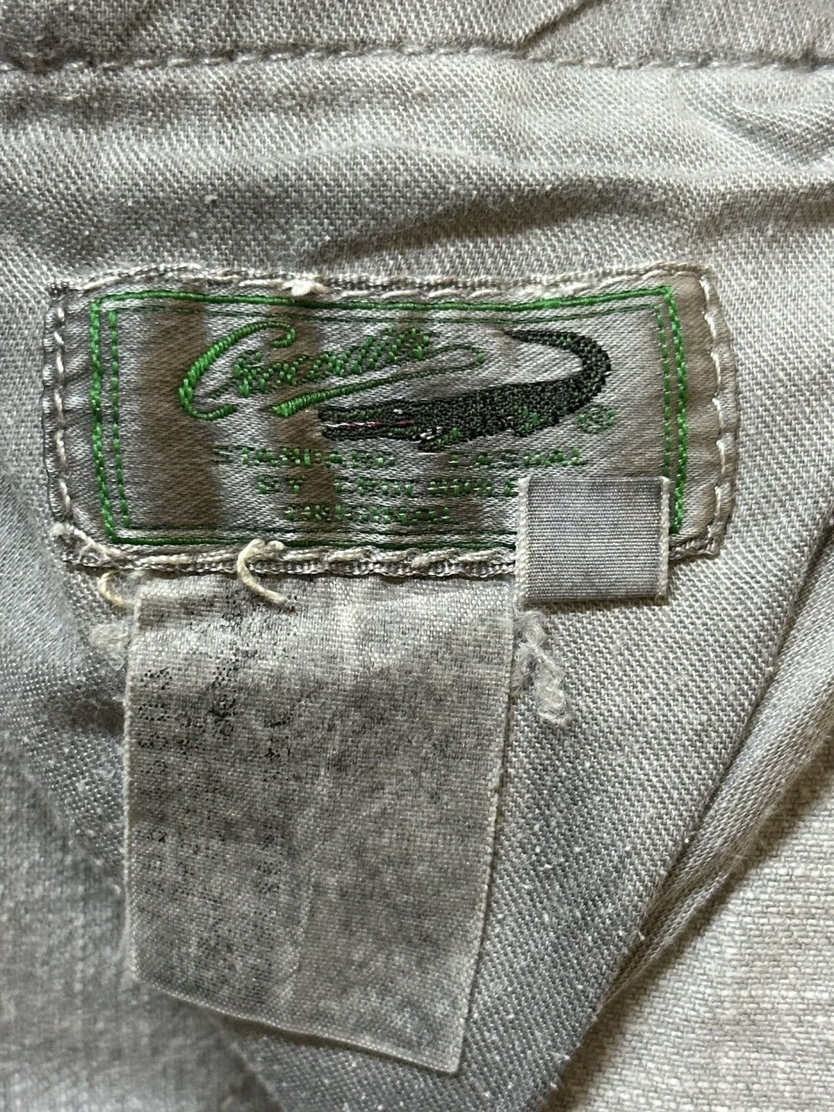 Other Vintage Crocodile Faded Wash Style Distressed Baggy Jeans Size US 30 / EU 46 - 9 Thumbnail