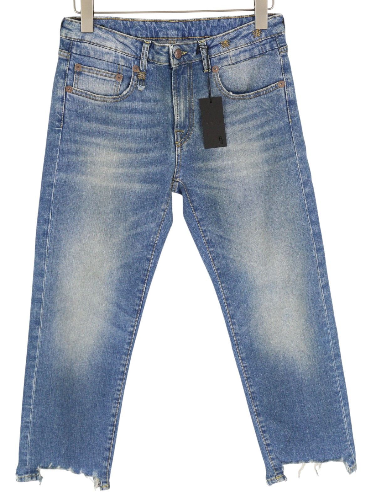 R13 BOY STRAIGHT RIPS 29 Jasper Stretch Ankle Washed 85440 Size 29" - 2 Thumbnail