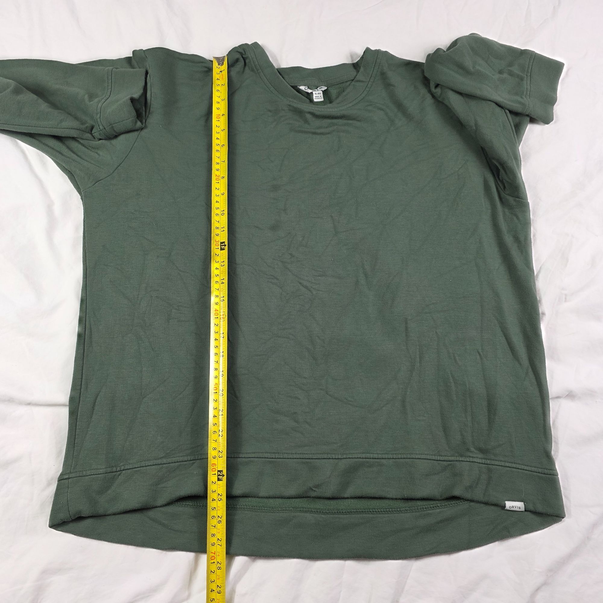 Orvis Orvis Womens XL Green Long Sleeve Crewneck Pullover Sweater Size XL / US 12-14 / IT 48-50 - 8 Thumbnail