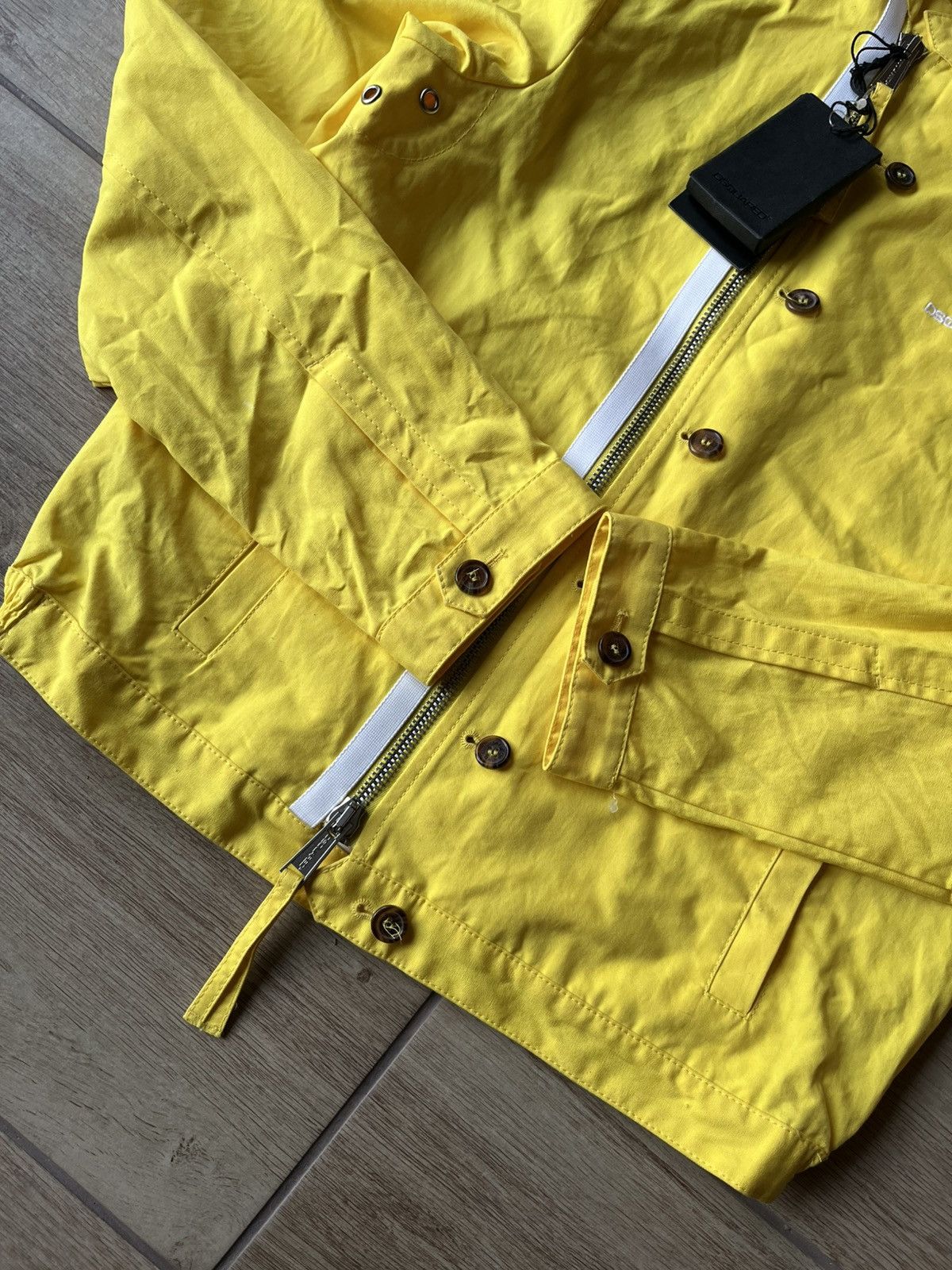 Dsquared2 Dsquared2 Denim Asymmetrical yellow jacket M size Size US M / EU 48-50 / 2 - 3 Thumbnail