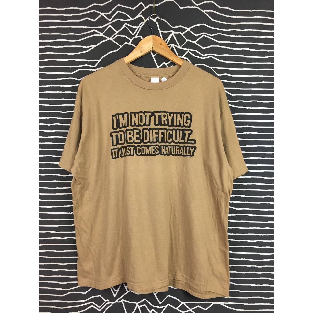 Vintage Vtg Now And Zen I'm Not Trying To Be Difficult Quote Tee Size US XXL / EU 58 / 5 - 1 Thumbnail