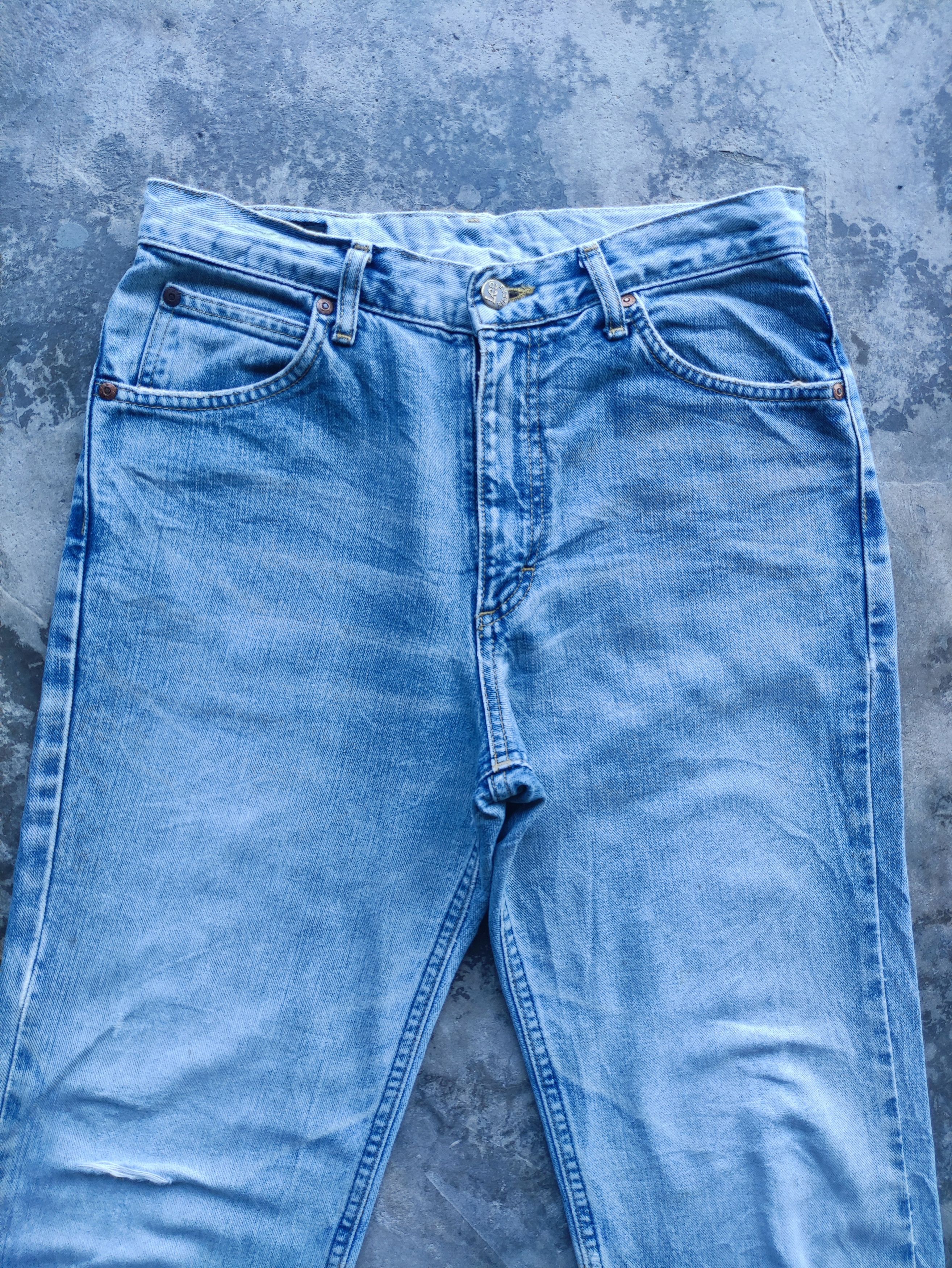 Lee Vintage Lee Brand Faded Ripped Denim Pants Size US 30 / EU 46 - 3 Thumbnail