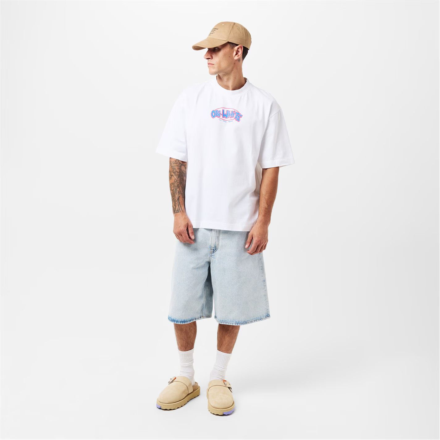 Off-White o1g2r1mq0226 Arrow Short-Sleeve T-Shirt In White Size US XS / EU 42 / 0 - 6 Thumbnail