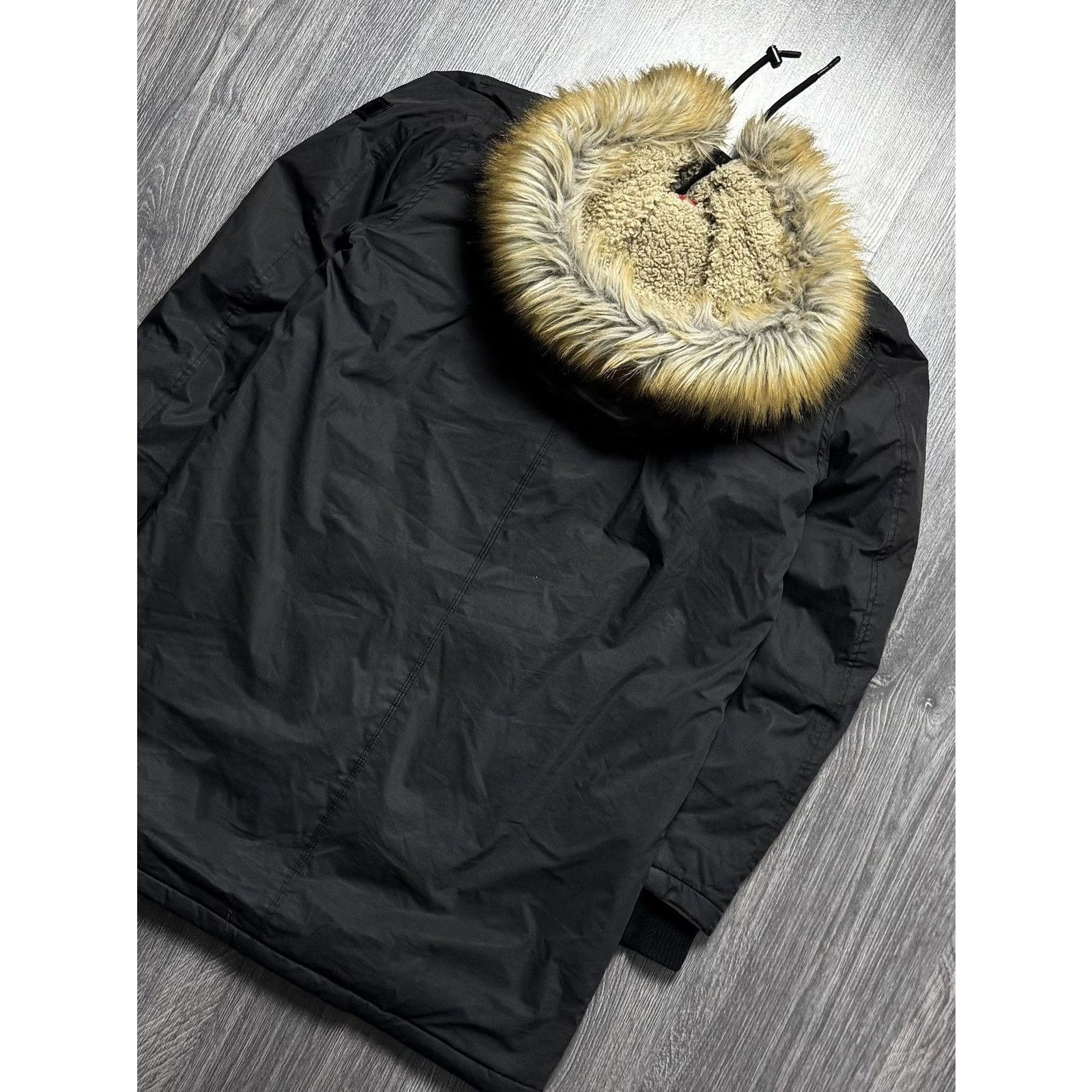Diesel × Vintage Diesel Zip Fur Hoodie Parka Ifsixwasnine Lgb Style Size US L / EU 52-54 / 3 - 10 Thumbnail