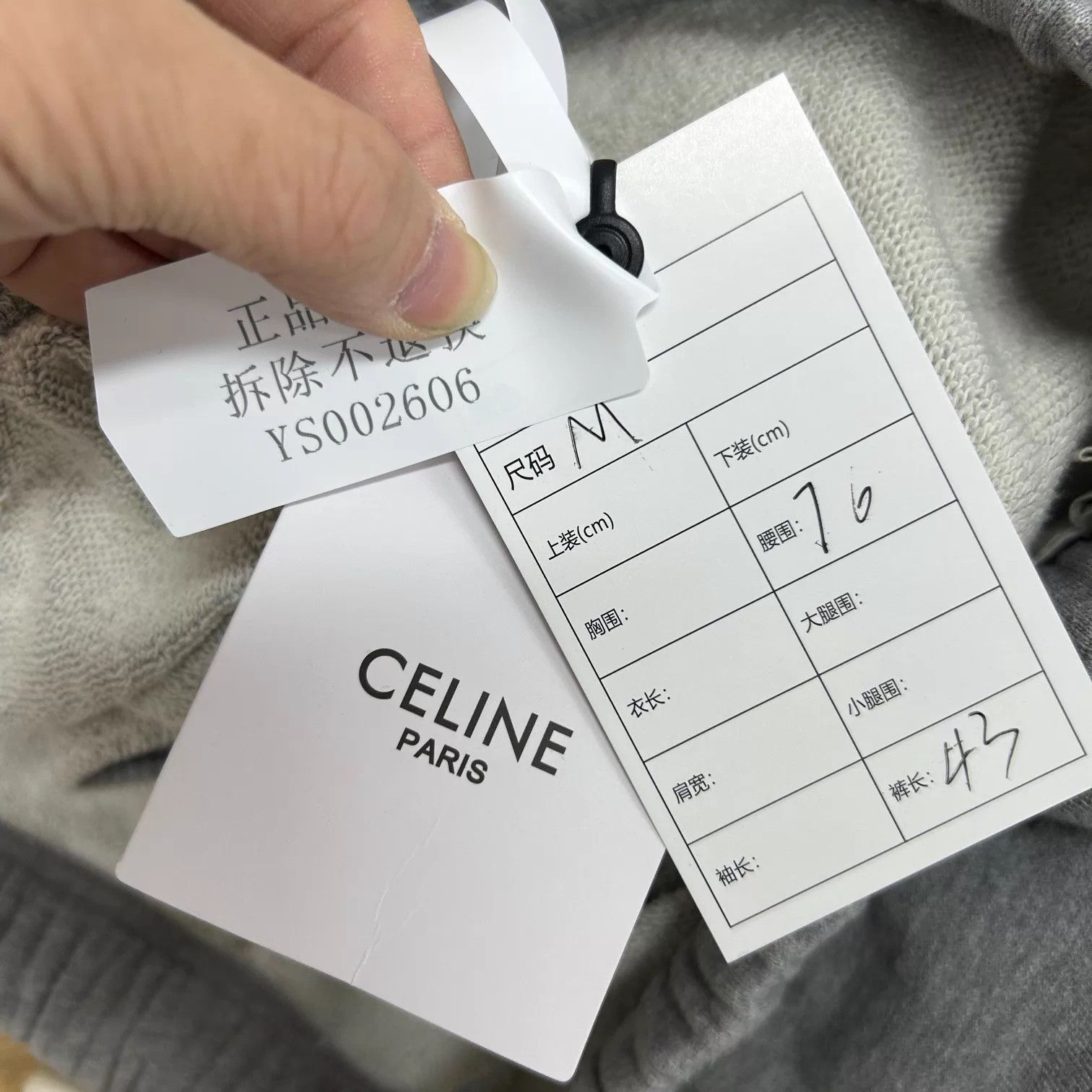 Celine CELINE gray raw hem shorts M NWOT ys002606 Size 27" / US 4 / IT 40 - 6 Thumbnail