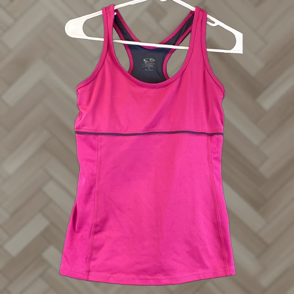 Champion CHAMPION Women´s Bright Pink DUO DRY Athletic Tank Top Sz S / 71-24 Size S / US 4 / IT 40 - 1 Thumbnail