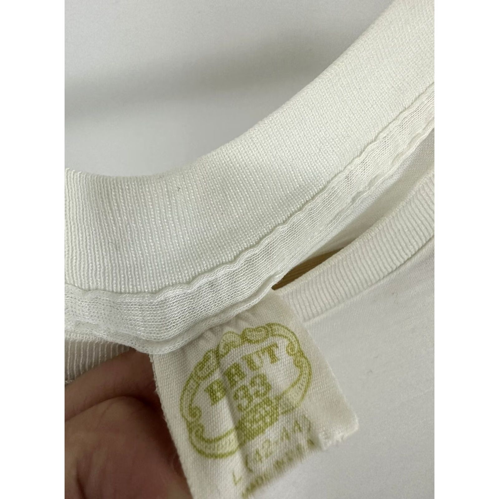 Vintage VTG 70s Brut 33 Burnout Paper Thin Worn WIP Single Stitch T-Shirt L White Mens Shirt Size US L / EU 52-54 / 3 - 3 Thumbnail