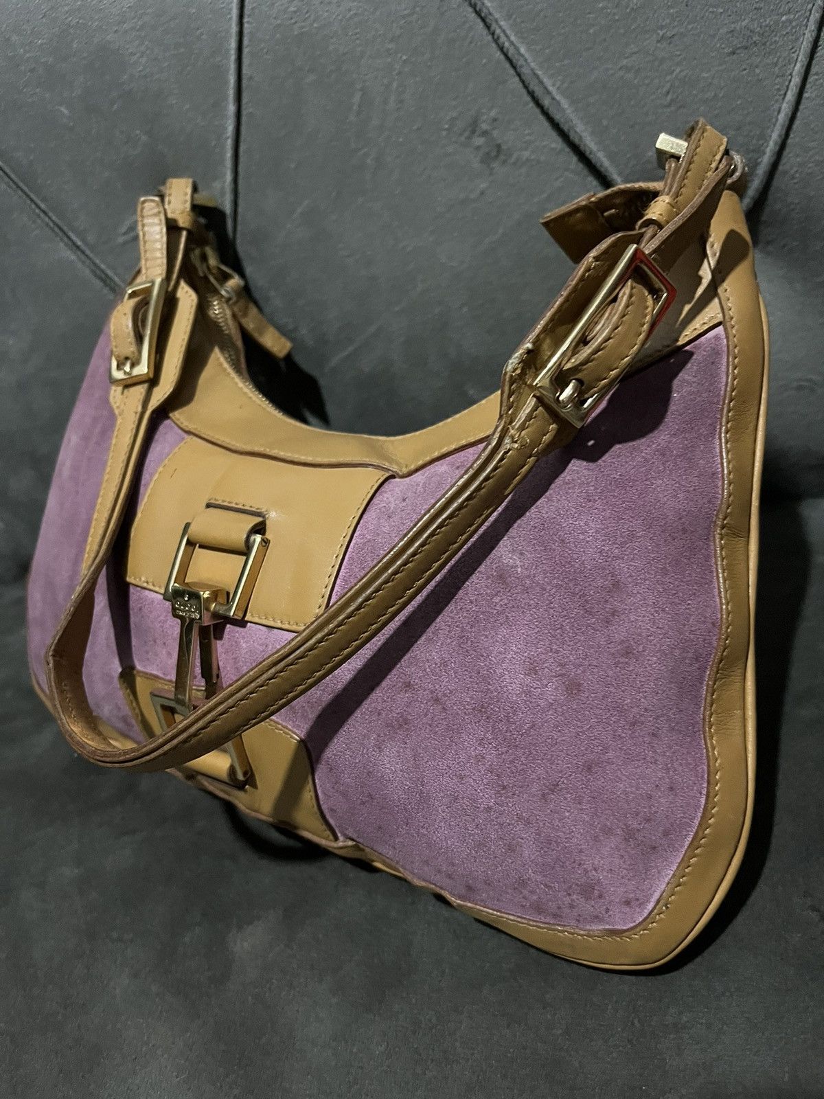 Gucci Authentic GUCCI Suede Jackie Shoulder Bag Size ONE SIZE - 3 Thumbnail