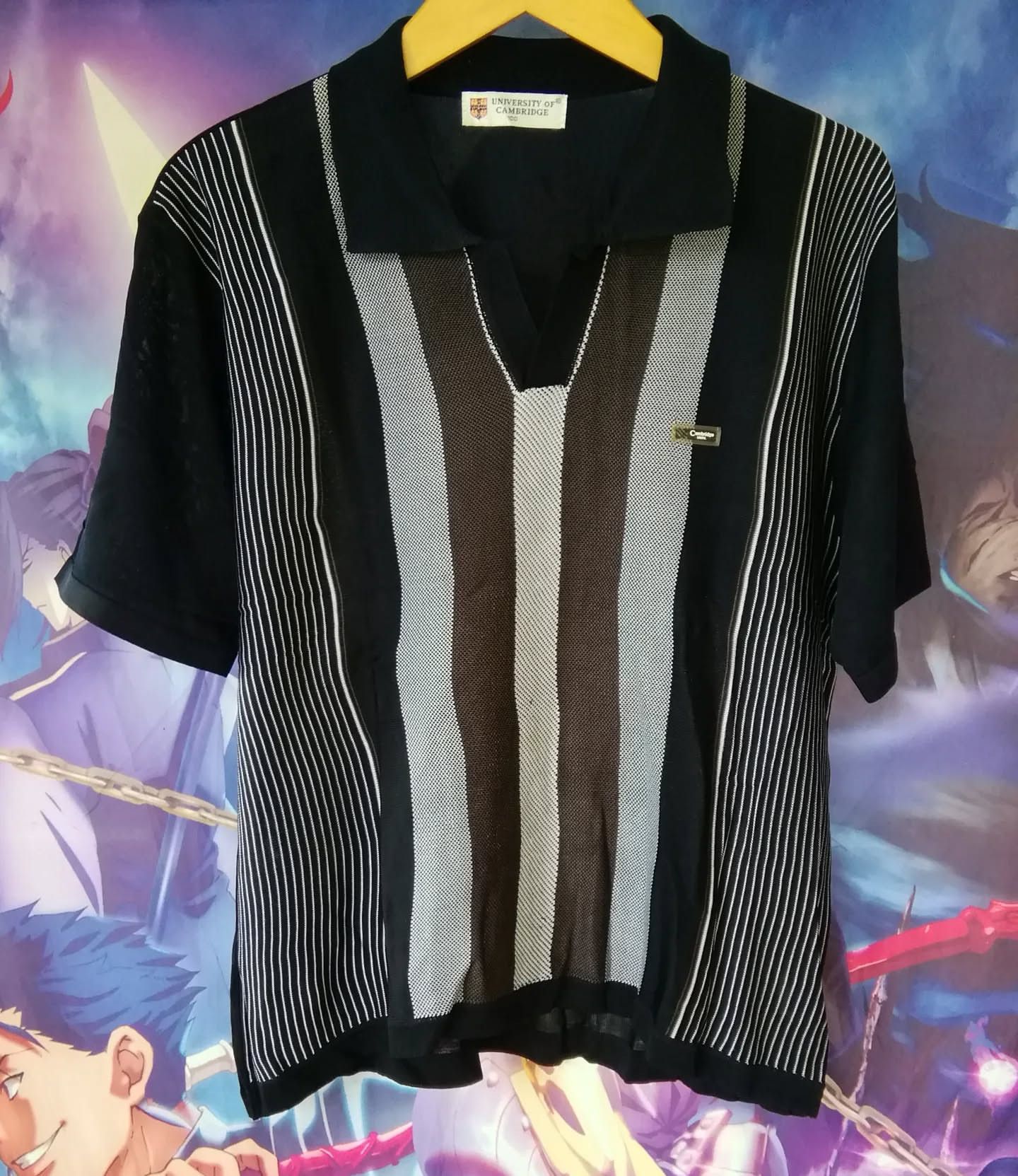 Vintage University of Cambridge Licensed Knit Polyester Shirt Size US M / EU 48-50 / 2 - 1 Thumbnail