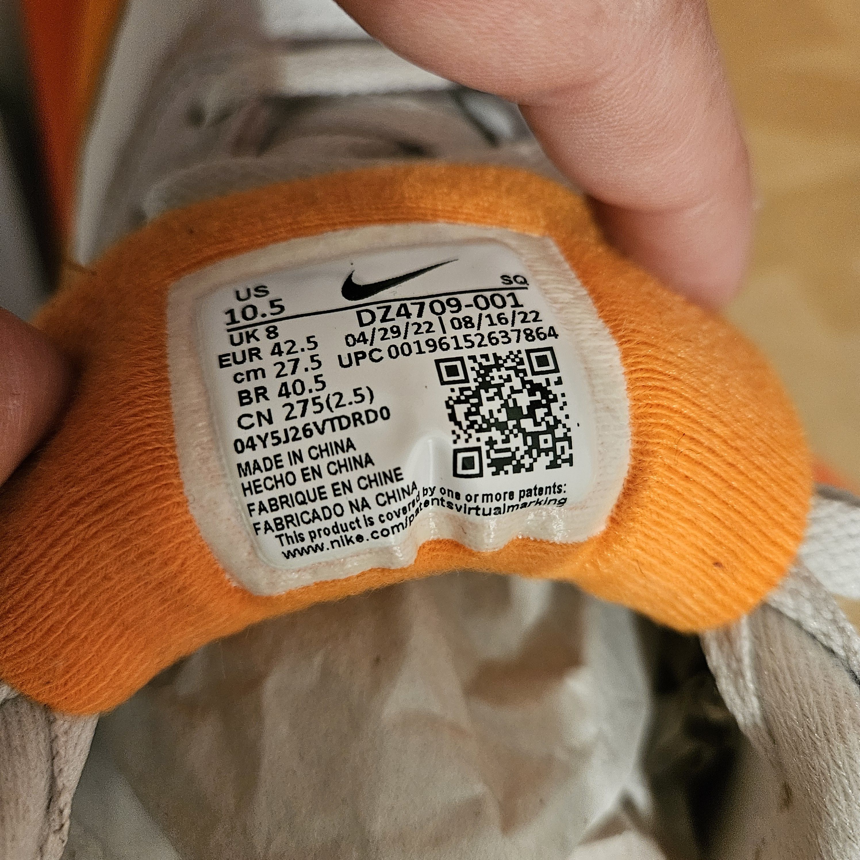 Nike Air Max 1 'Master Magma Orange' Size US 9 / EU 42 - 7 Thumbnail