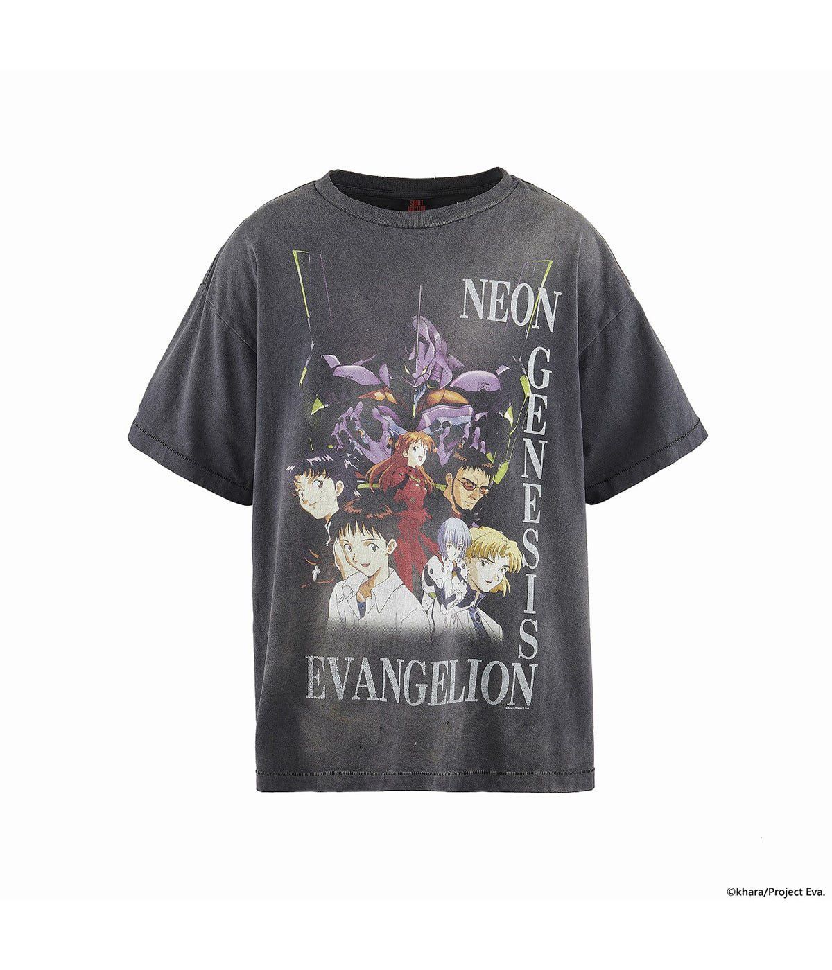 image of Readymade x Saint Michael Evangelion Tee in Black, Men's (Size 2XL)