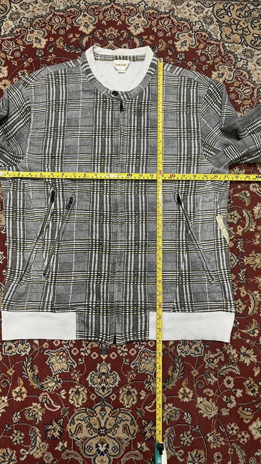 Diesel Vintage Diesel Plaid zipper jacket Size US L / EU 52-54 / 3 - 5 Thumbnail