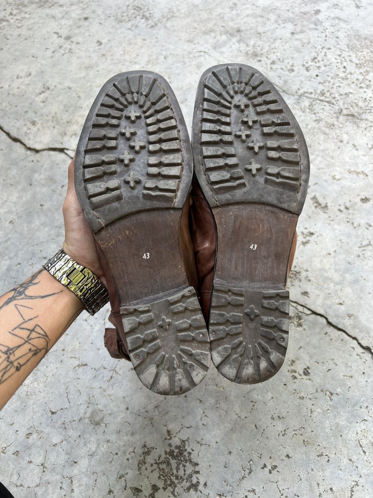 Japanese Brand Archive T2[in] Leather Boots Size US 10 / EU 43 - 11 Thumbnail