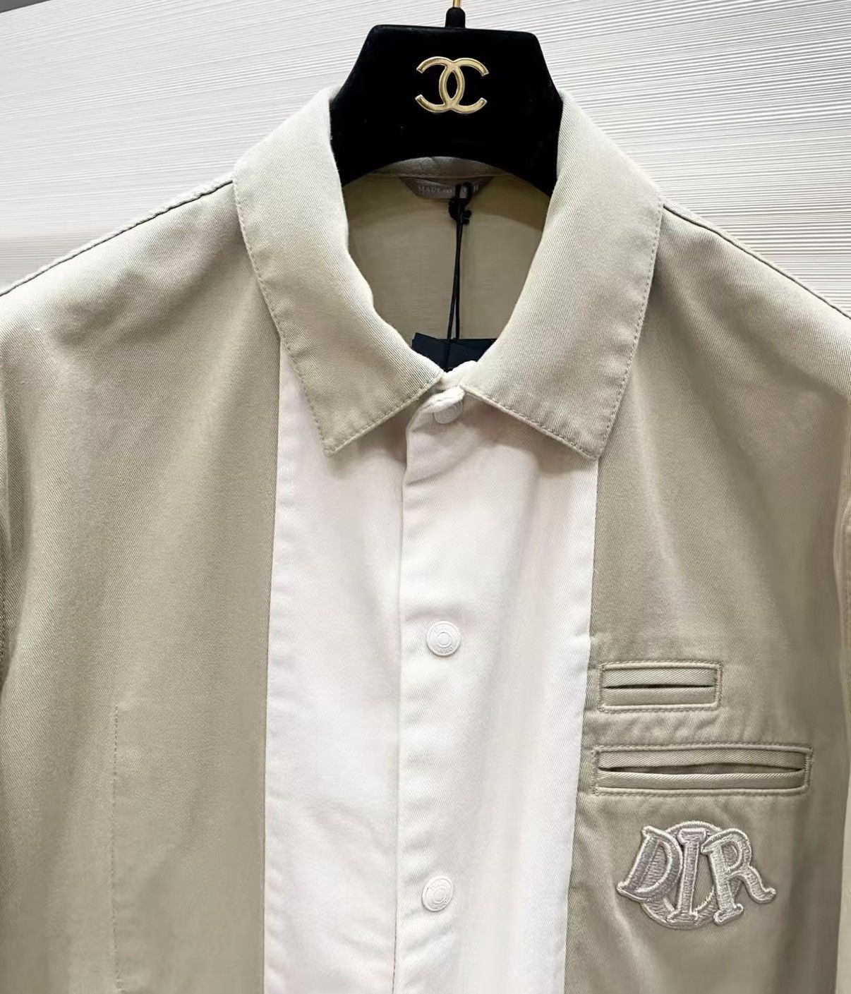 Dior Dior Classic Khaki Cotton Long Sleeve Shirt J33 Size L / US 10 / IT 46 - 3 Thumbnail