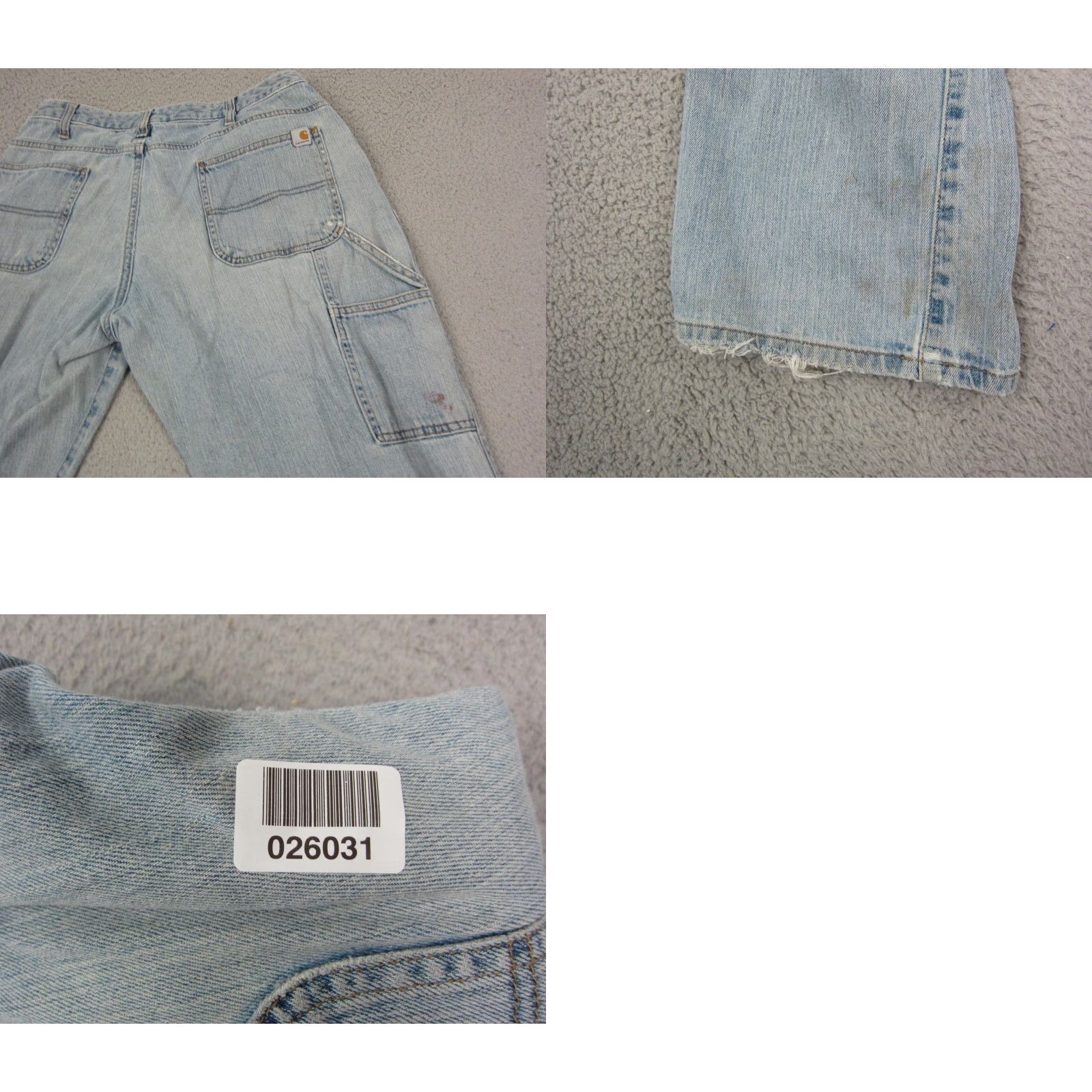 Carhartt VINTAGE Carhartt Jeans Mens Wide-Leg 5-Pocket Denim Blue 32 x 29 Relaxed Regular Regular Rise Mid 80s 90s Classic Baggy Size 32 W 29 L Size US 32 / EU 48 - 11 Thumbnail
