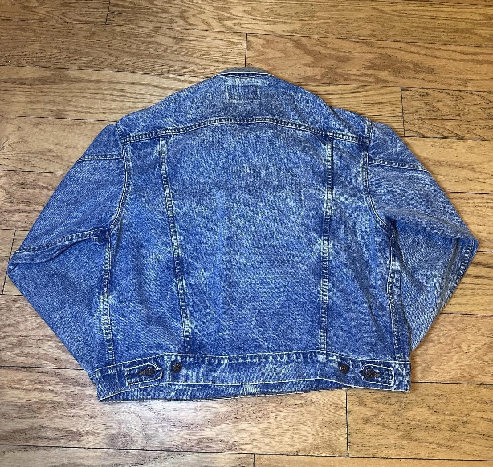 Levi's VINTAGE LEVIS ACID STONE WASHED DENIM JACKET SIZE XL USA Size US XL / EU 56 / 4 - 7 Thumbnail