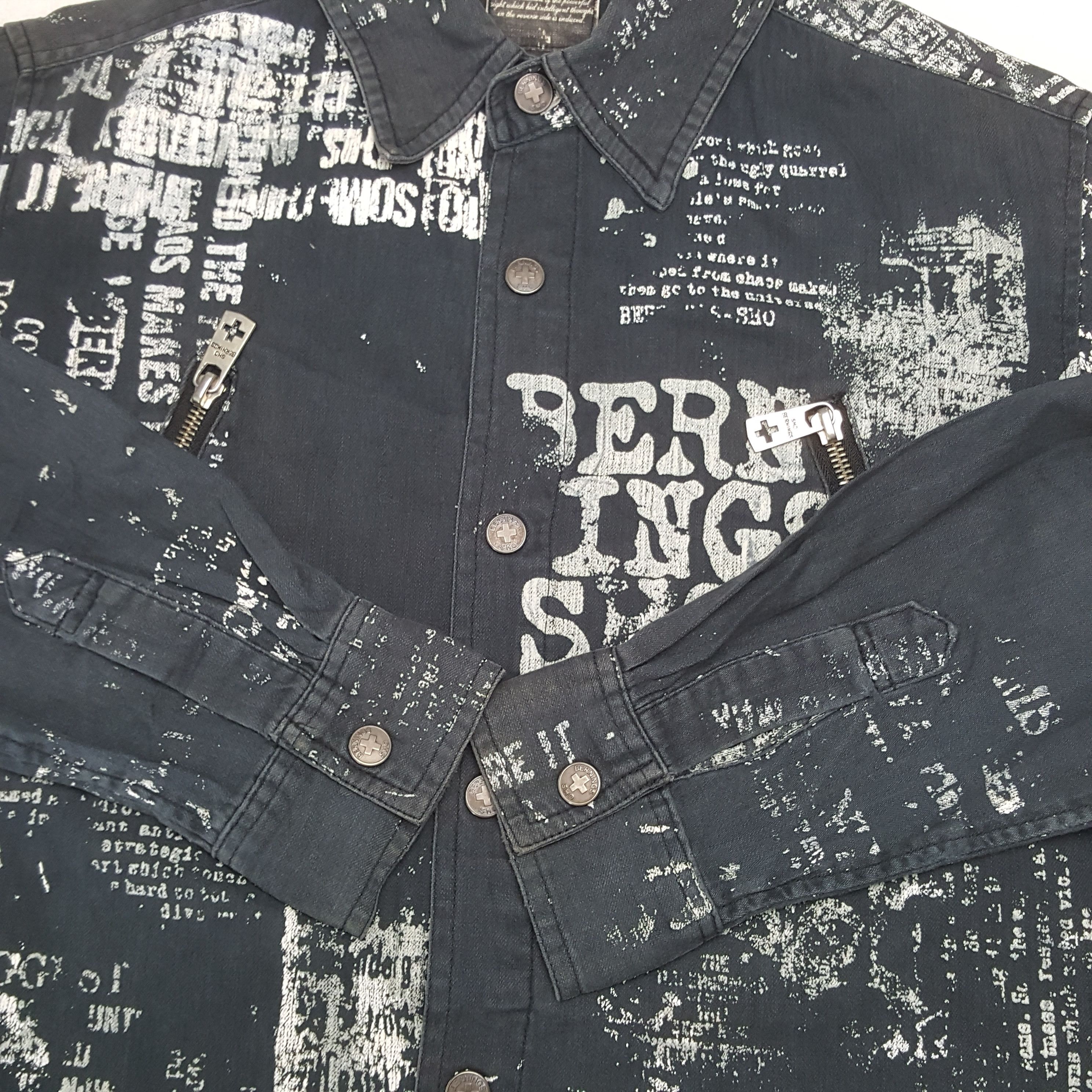 Vintage BERNINGS SHO Punk Style Jacket C286N16 Size US S / EU 44-46 / 1 - 7 Thumbnail