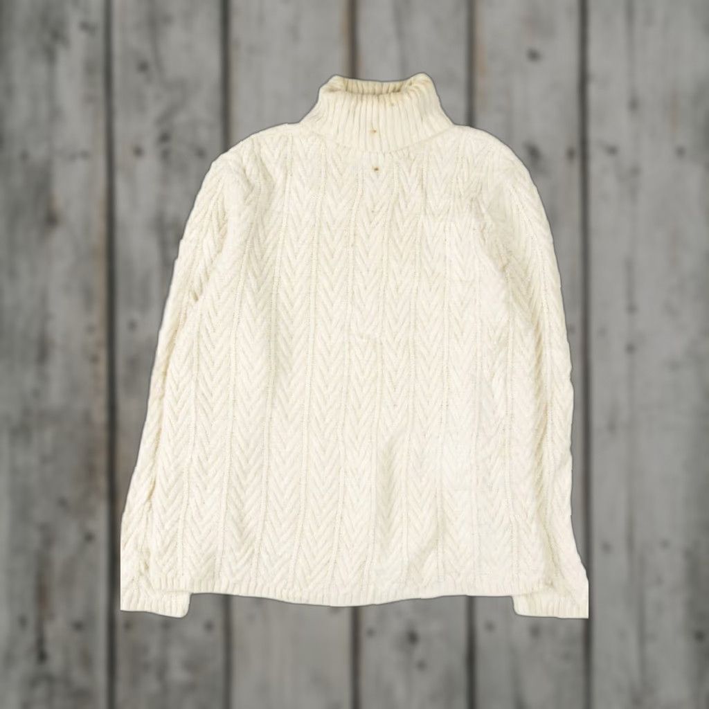 Vintage Irish Fisherman Sweater 501 Tasso Ella Medium Alpaca Wool Acrylic Vintage Ragstock Mens Size M / US 6-8 / IT 42-44 - 1 Thumbnail