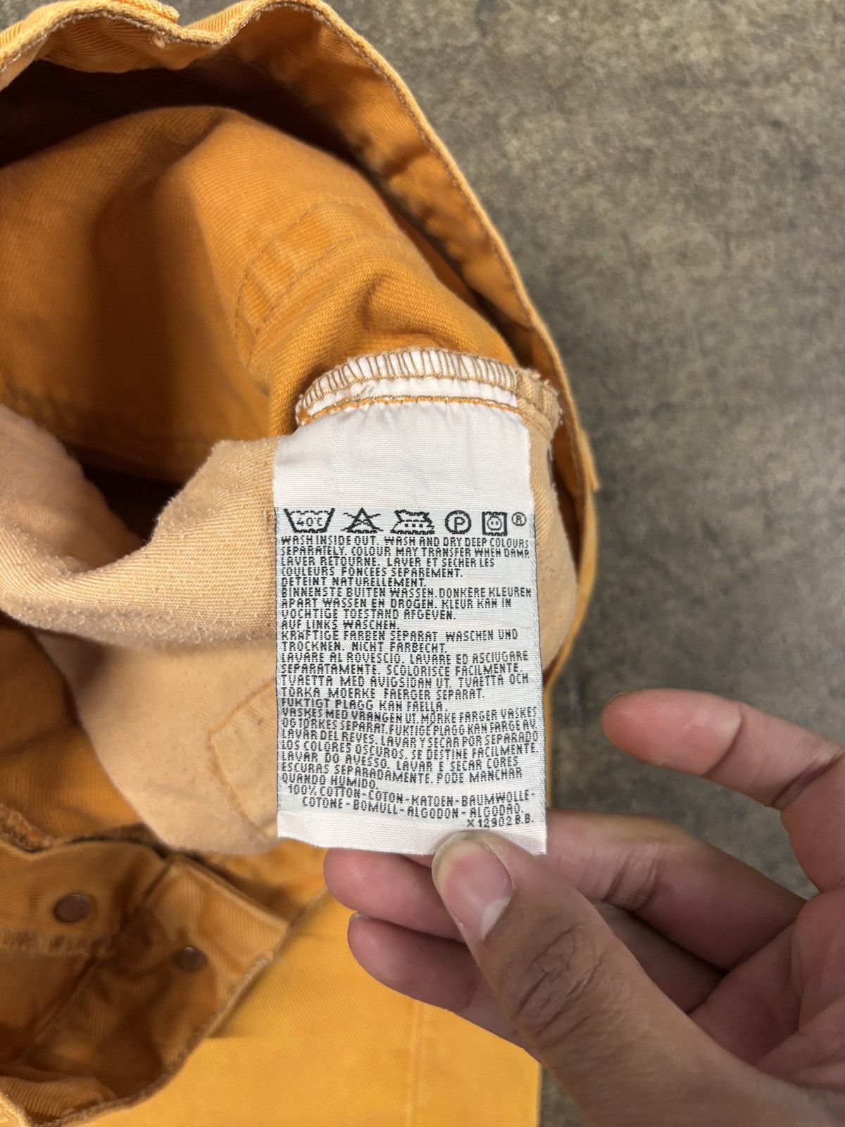 Levi's Levis 517 White Tab Orange Denim Jeans Size US 28 / EU 44 - 9 Thumbnail