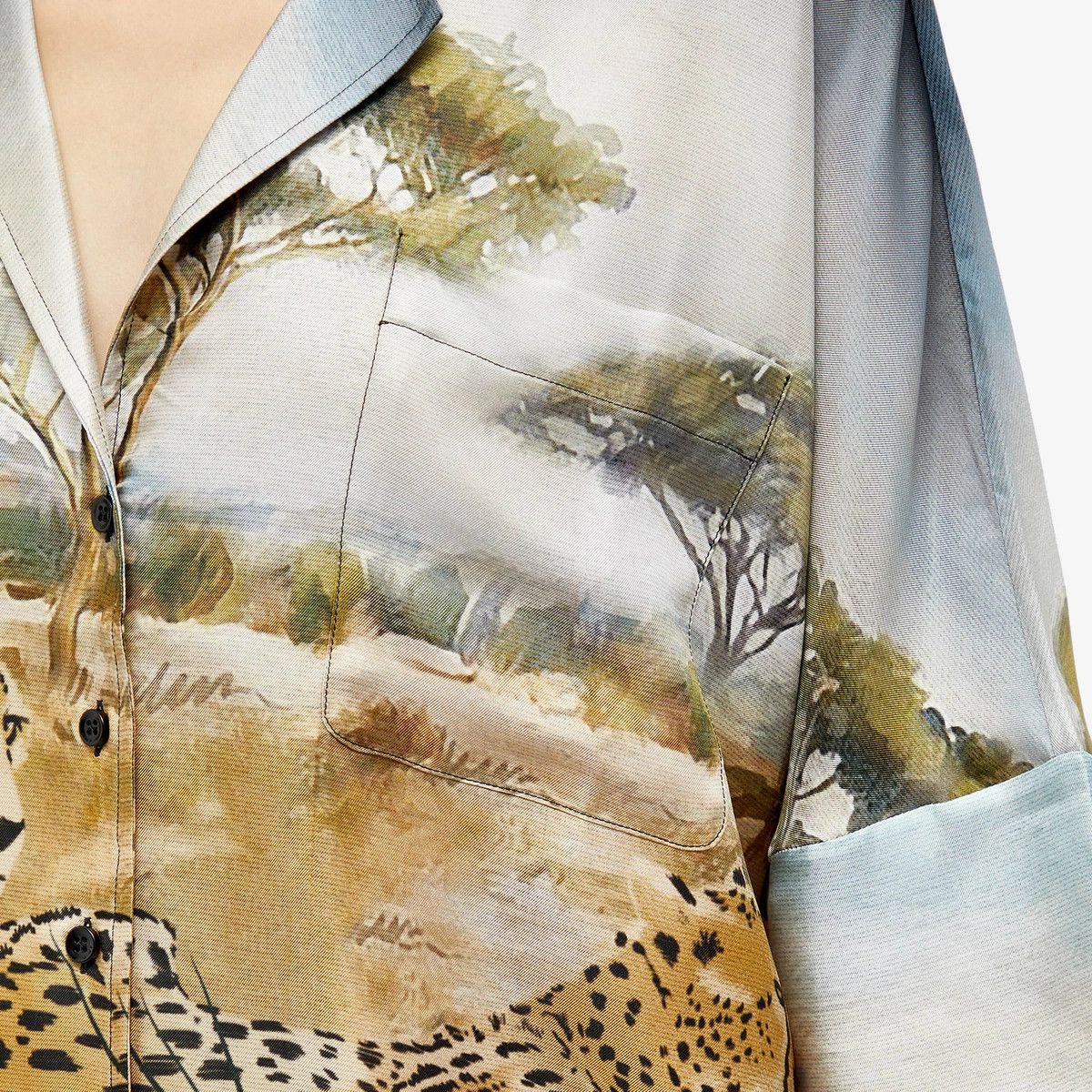 Amiri o1w1db10125 Cheetah Logo Shirt in Multicolor Size S / US 4 / IT 40 - 5 Thumbnail