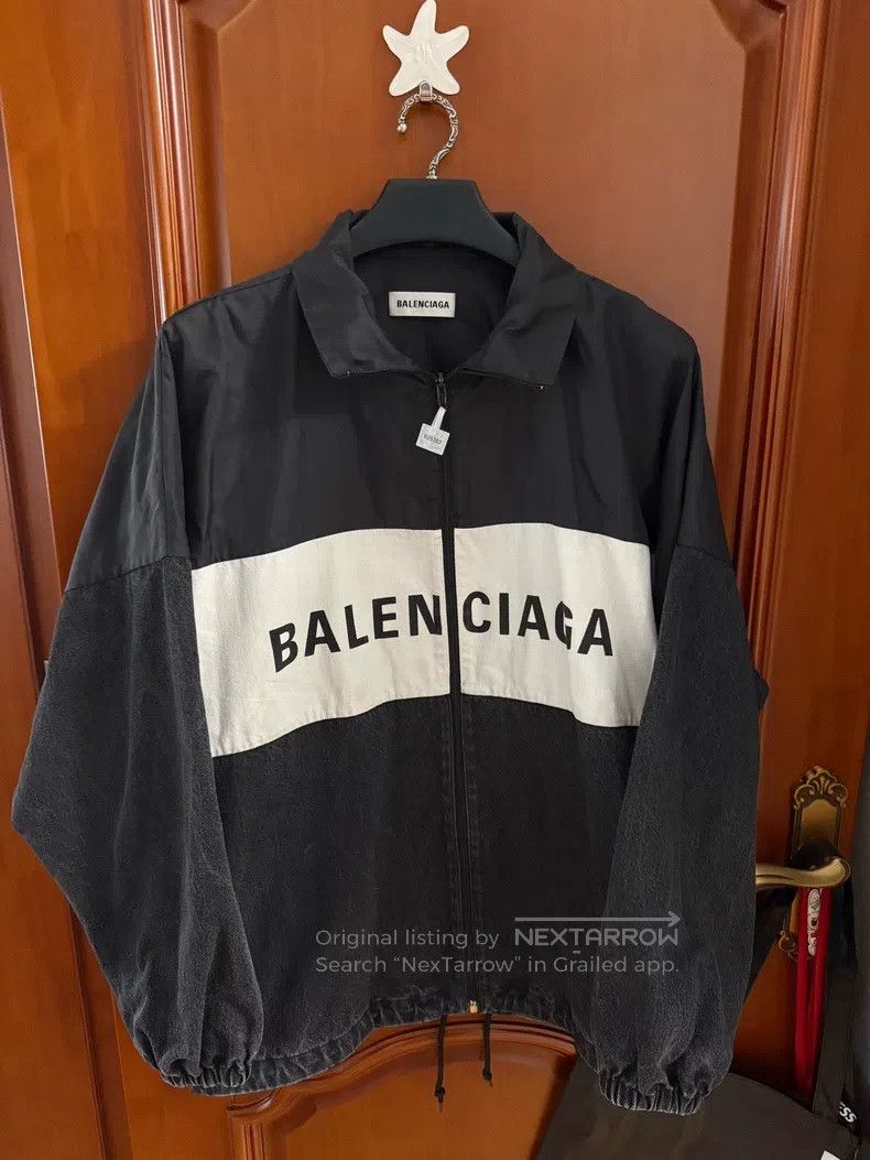 Balenciaga Balenciaga Denim Patchwork Jacket Size US M / EU 48-50 / 2 - 1 Thumbnail