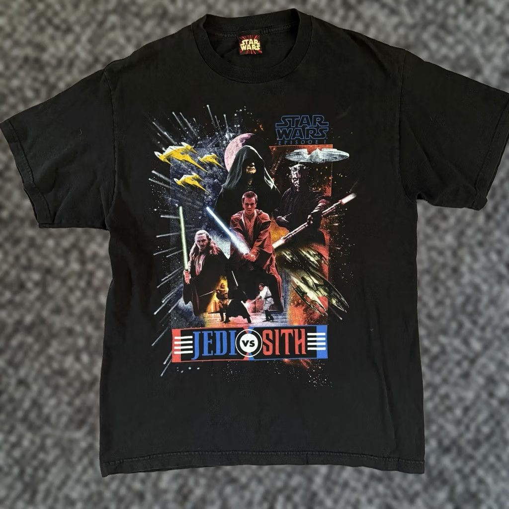 Kith × Star Wars Kith x Star Wars Jedi Vs Sith Vintage Tee Black